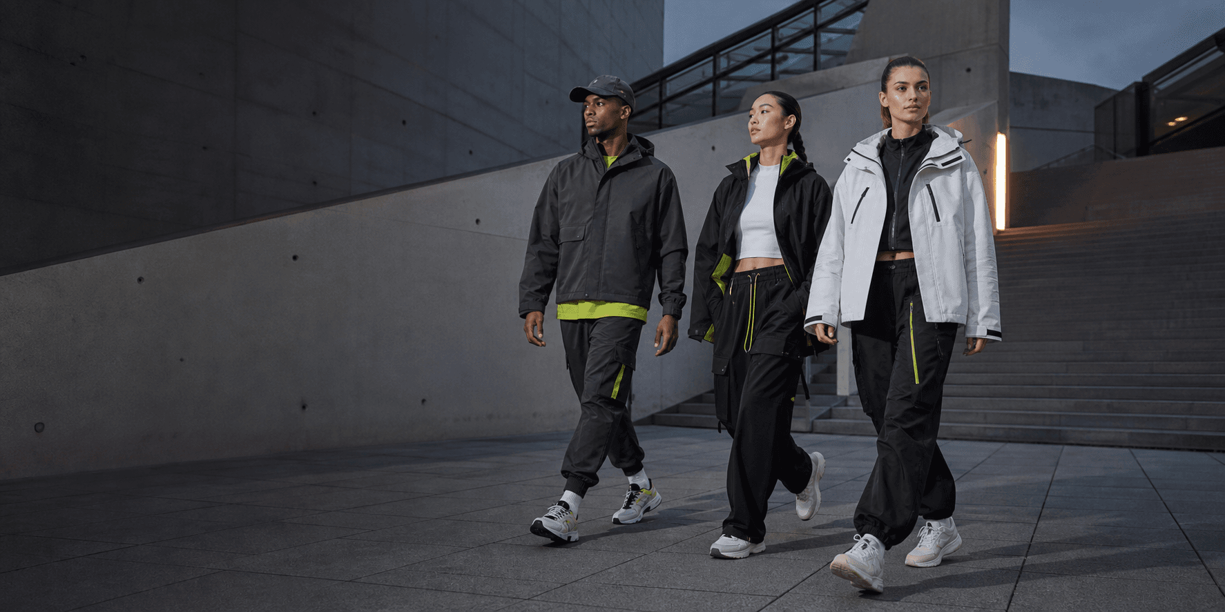 Contemporary streetwear in motion