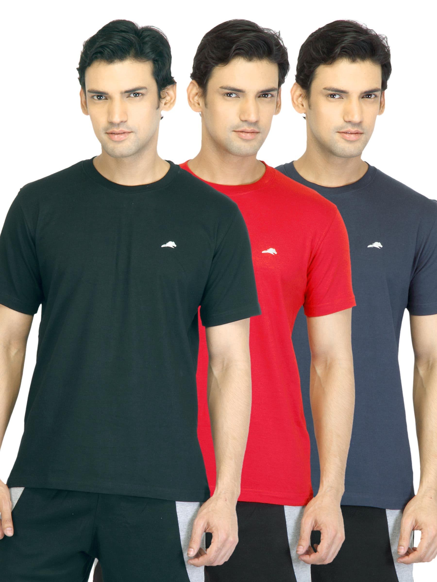 2go Active Gear USA Men Pack Of 3 T-shirt