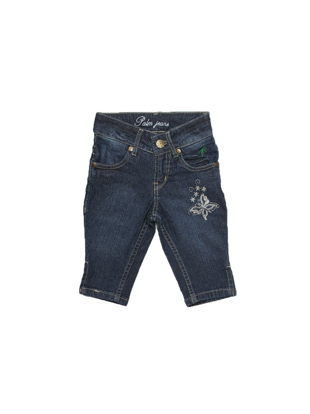 Gini and Jony Girls Navy Blue Capris