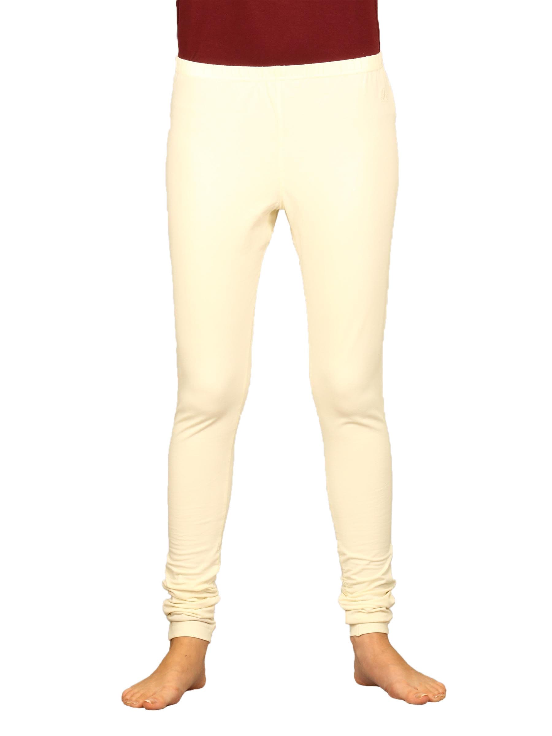 Urban Yoga Women's Fitted Yoga Cream Track Pant