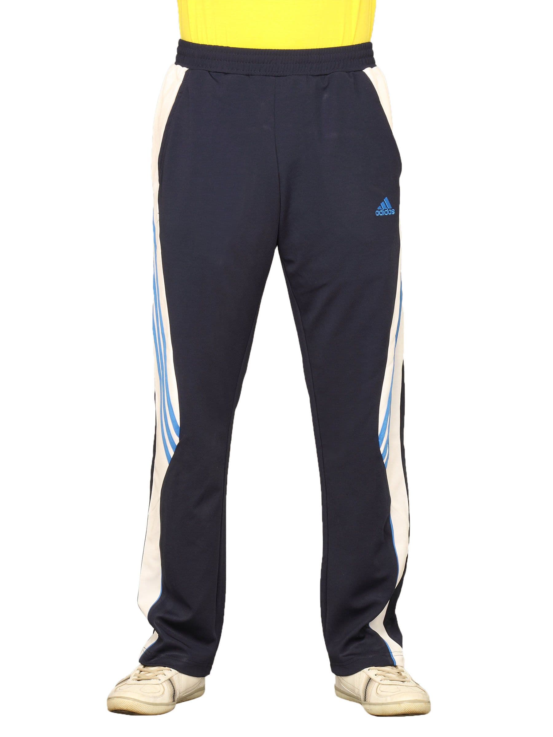 ADIDAS Men's Navy Blue White Track Pant