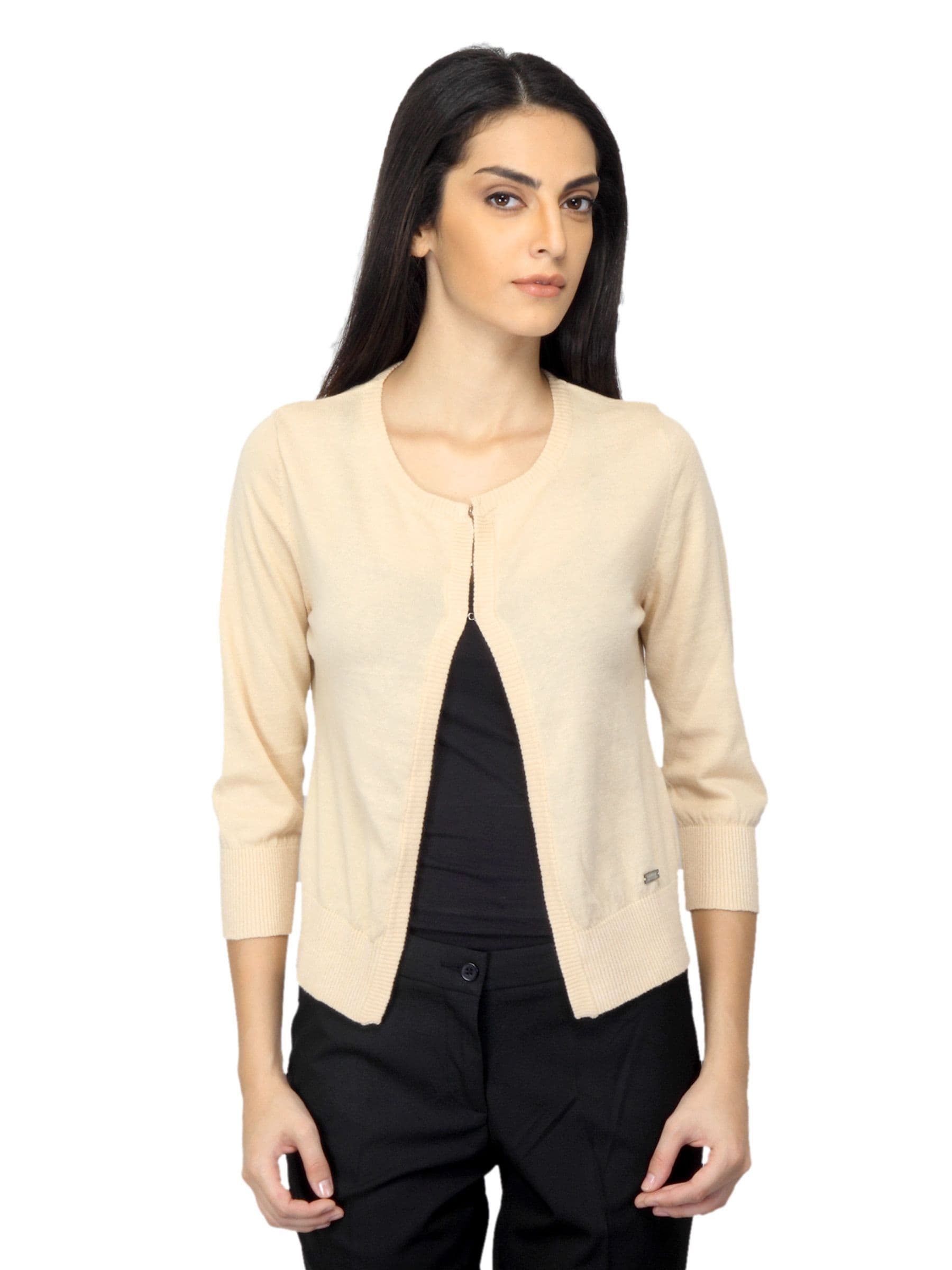 Arrow Woman Beige Cardigan