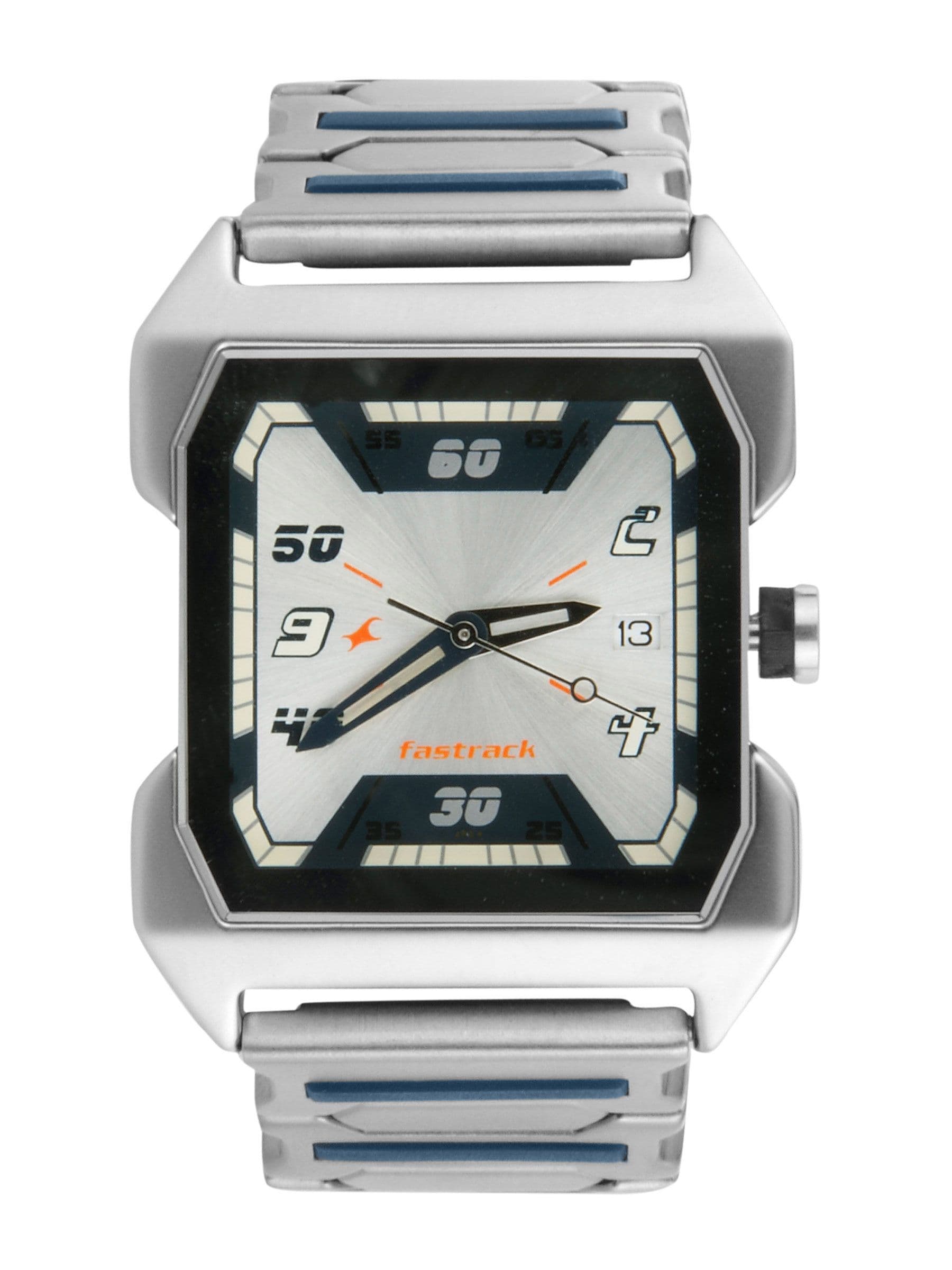 Fastrack Men Silver-Toned Dial Watch NA1474SM01
