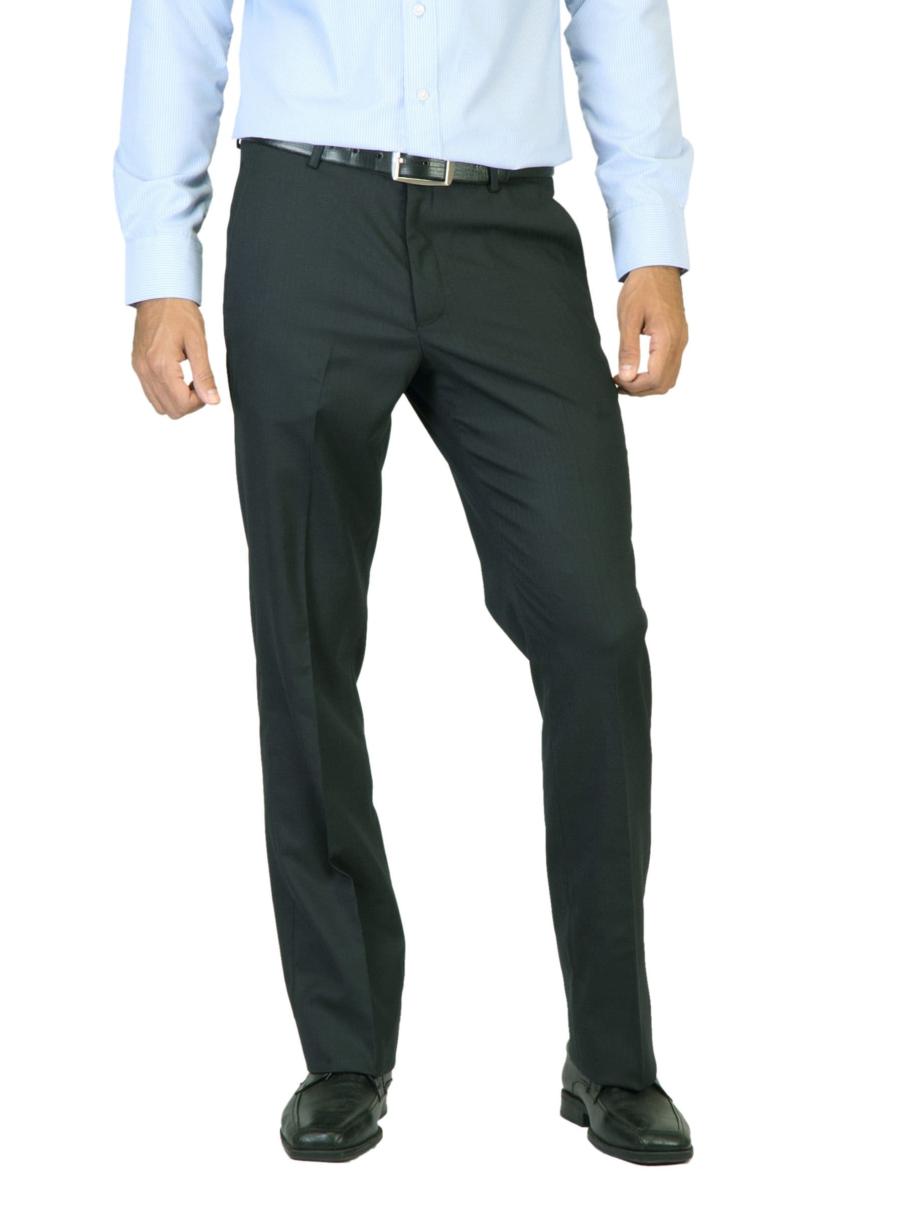John Miller Men Striped Grey Trousers