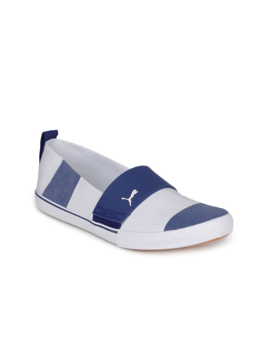 Puma Women El Rey Slipon Stripes Wns White Flats