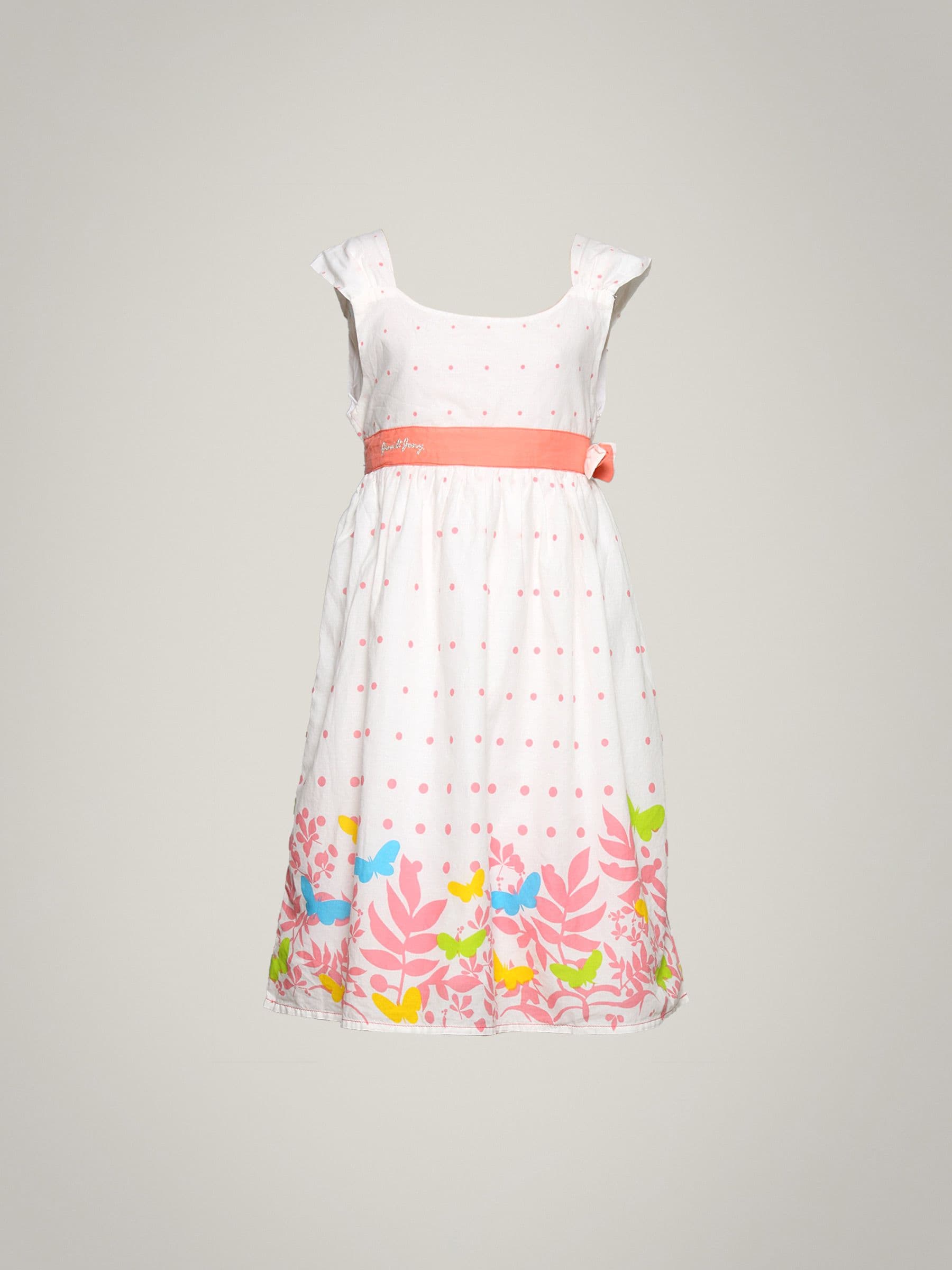 Gini and Jony Girl's Sara Off White Polka Dot Kidswear