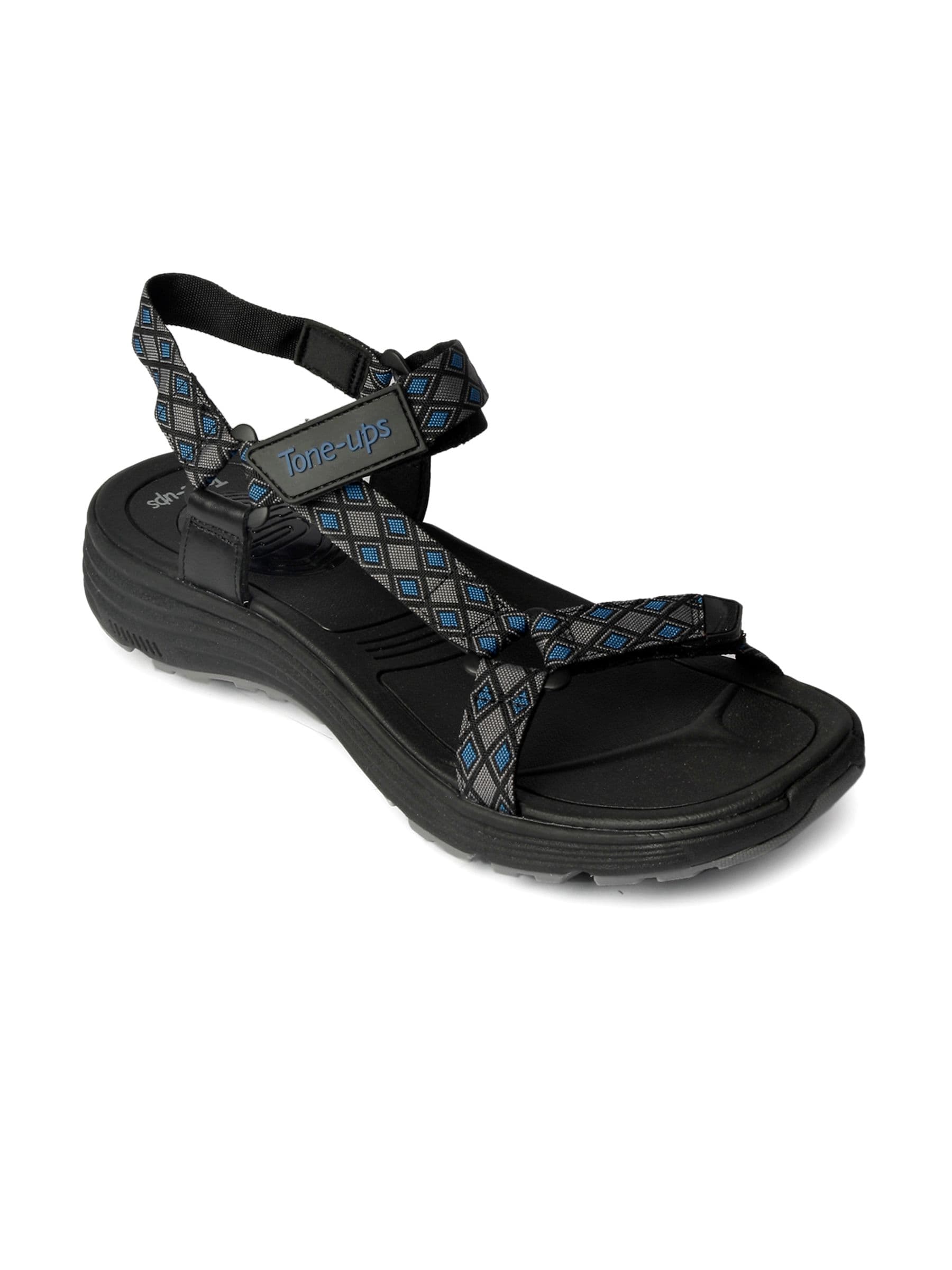 Skechers Women Double Agent Black Sandals