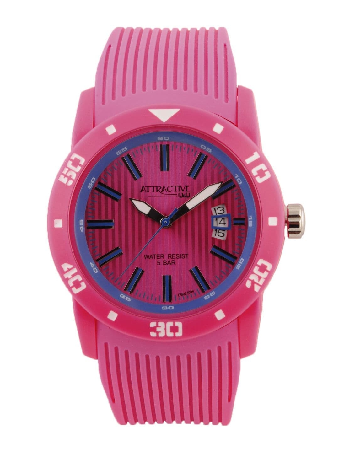 Q&Q Men Pink Dial Watch