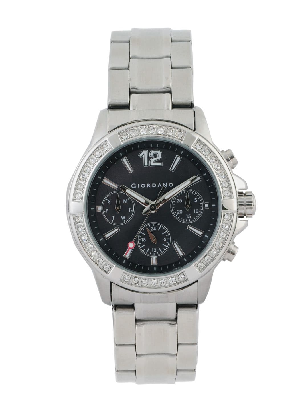 Giordano Women Chronograph Black Dial Watch
