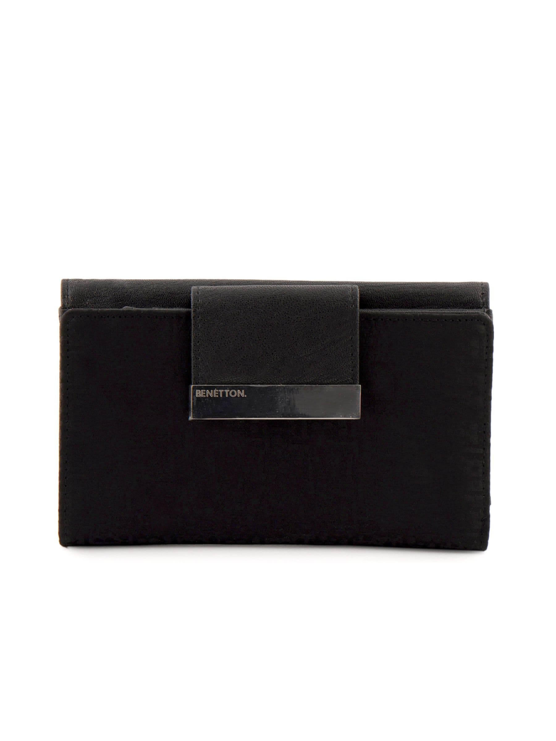 United Colors of Benetton Women Solid Black Wallets