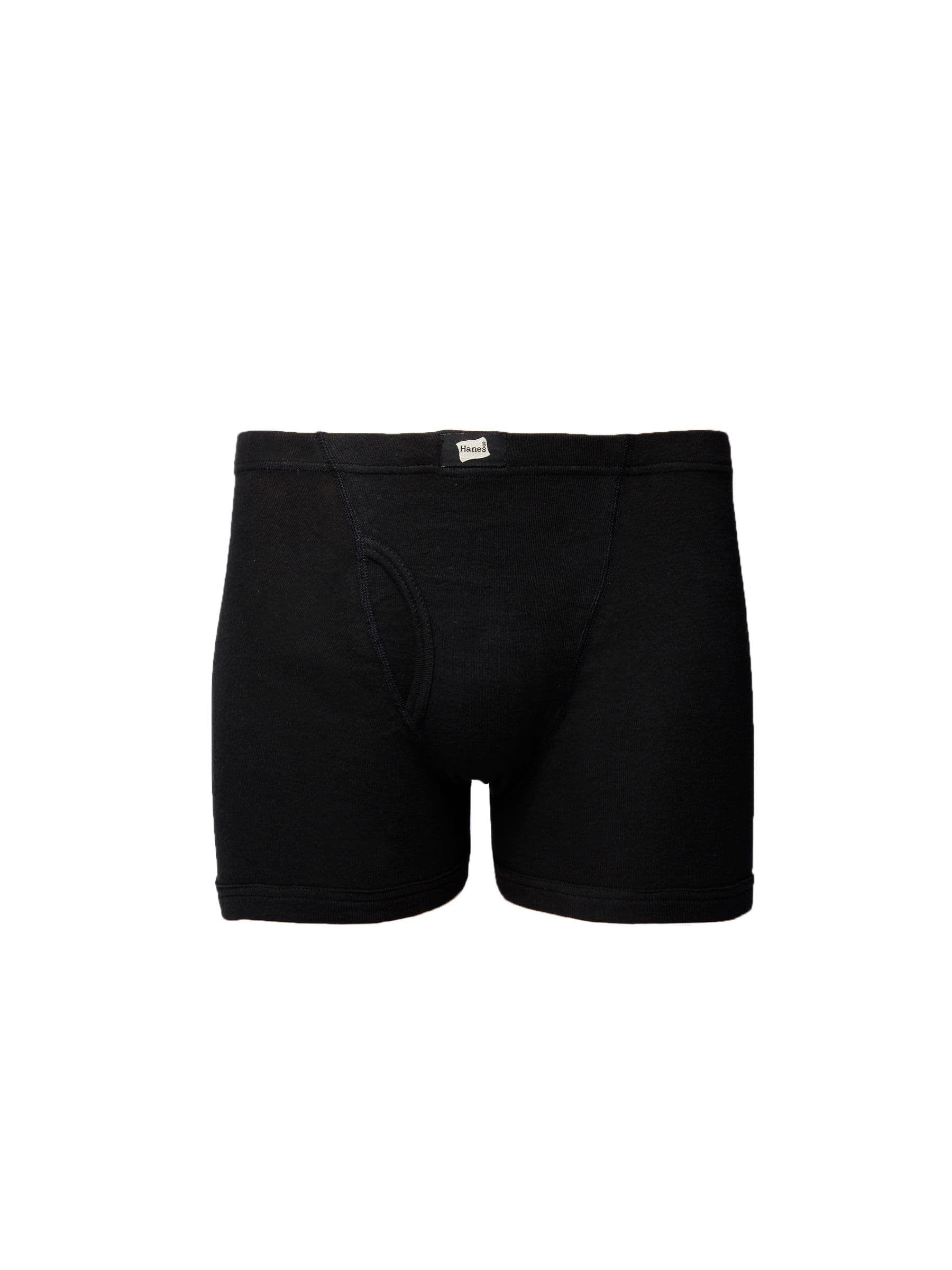 Hanes Men Black Boxer  Trunks