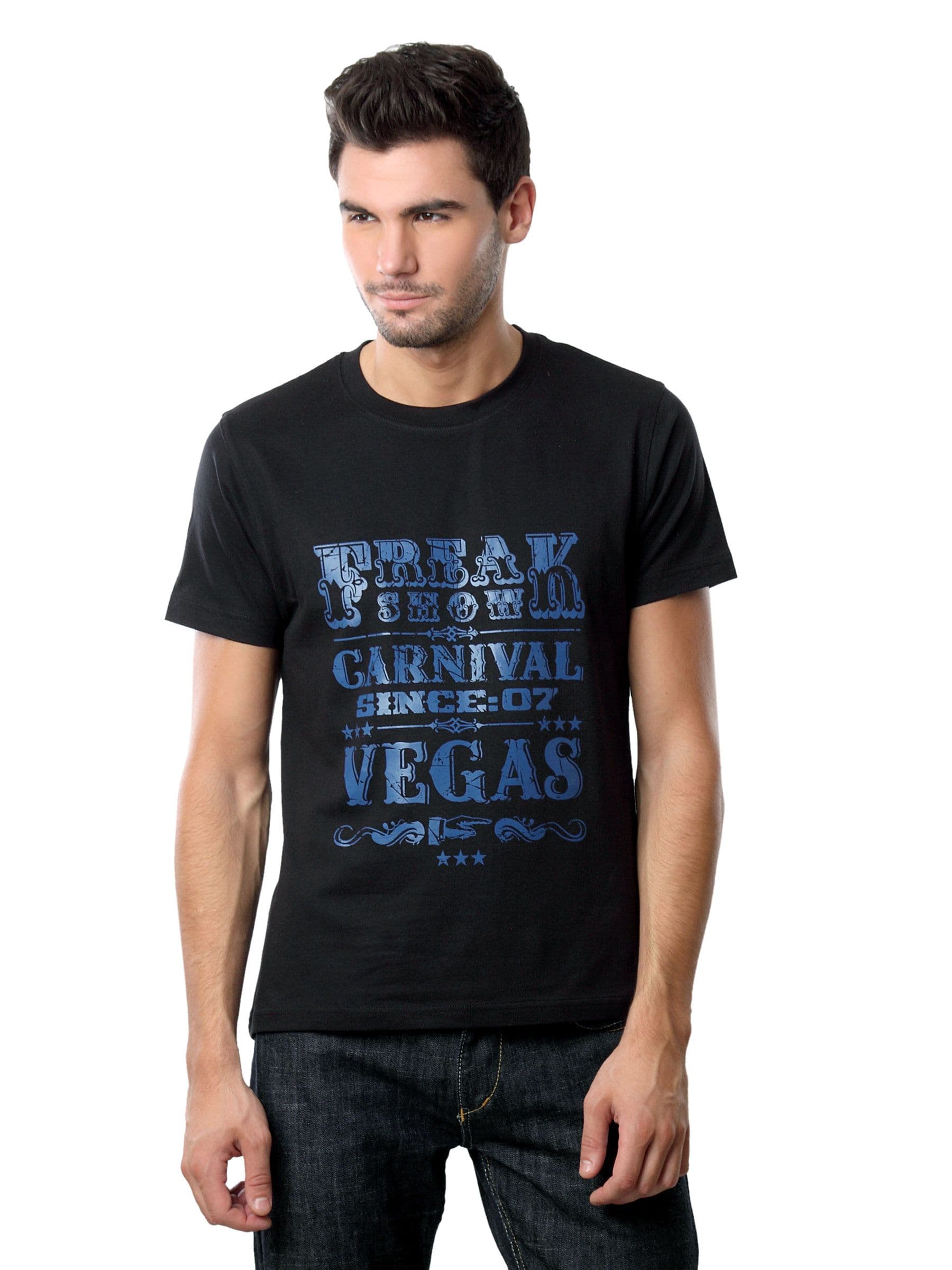 Myntra Men Freak Show Black T-shirt