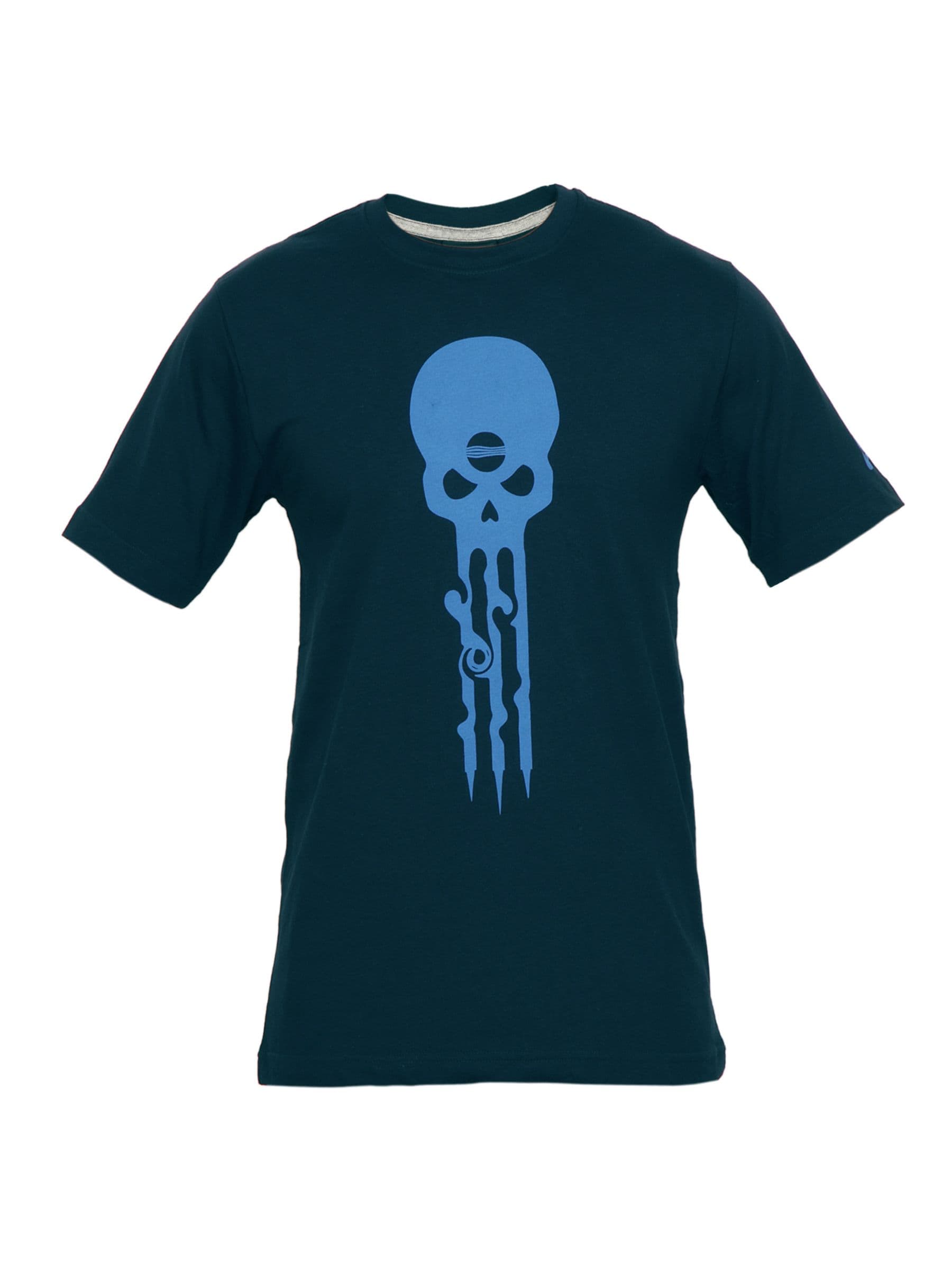 Nike Men Printed Navy Blue T-shirt
