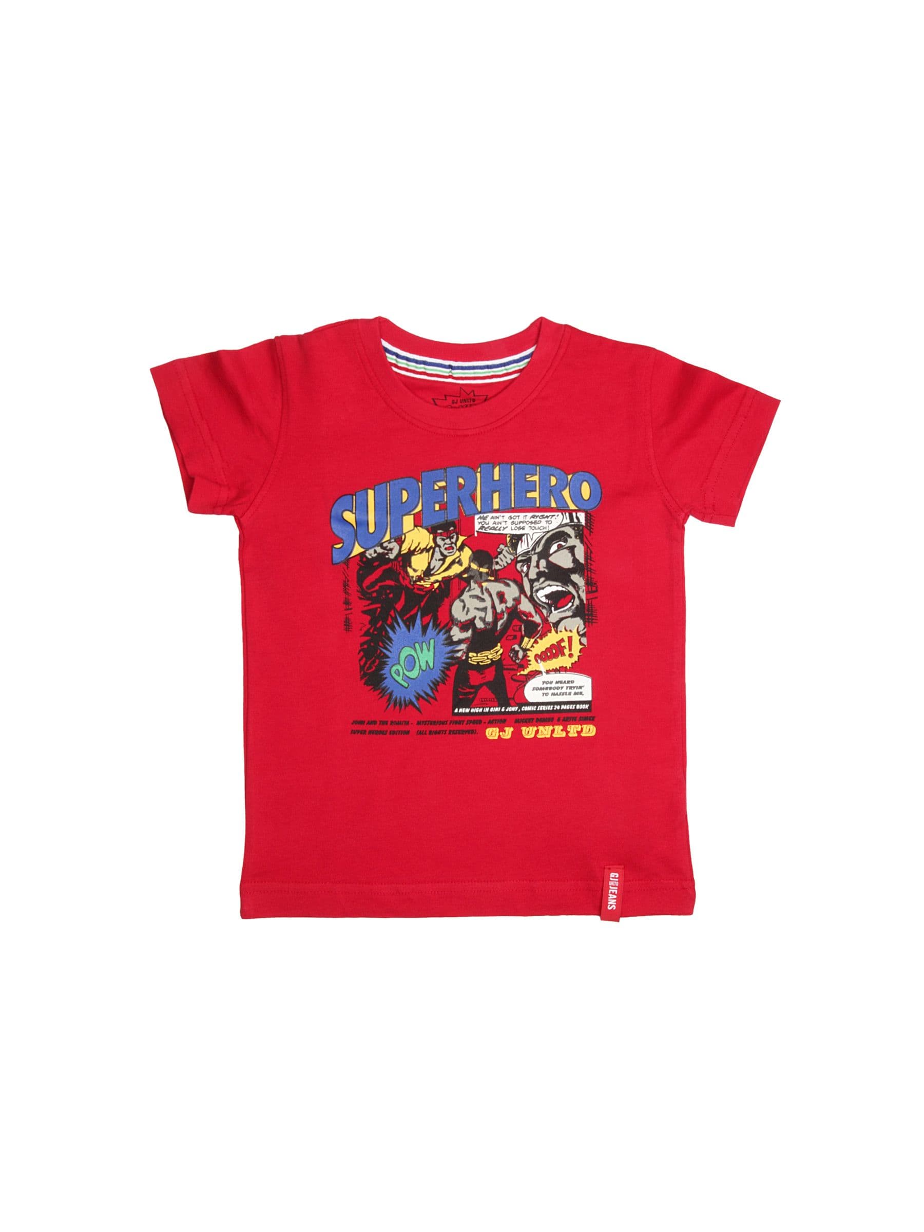 Gini and Jony Boys Comics Red T-shirt