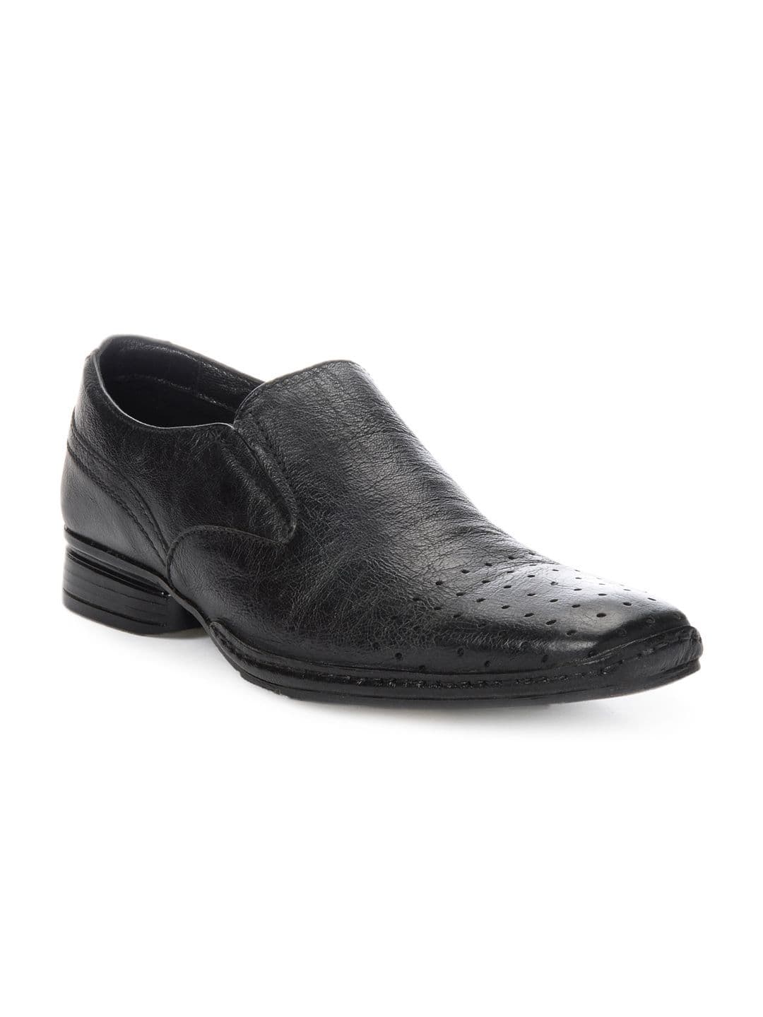 Franco Leone Men Black Formal Shoes
