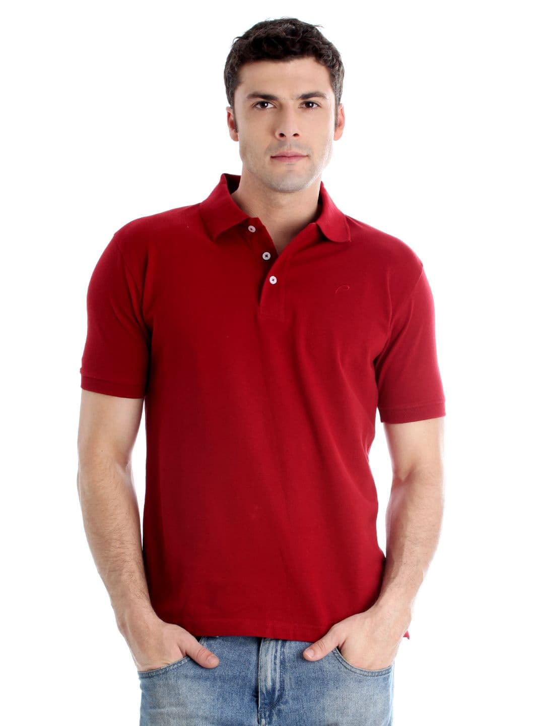 Proline Men Maroon T-shirt