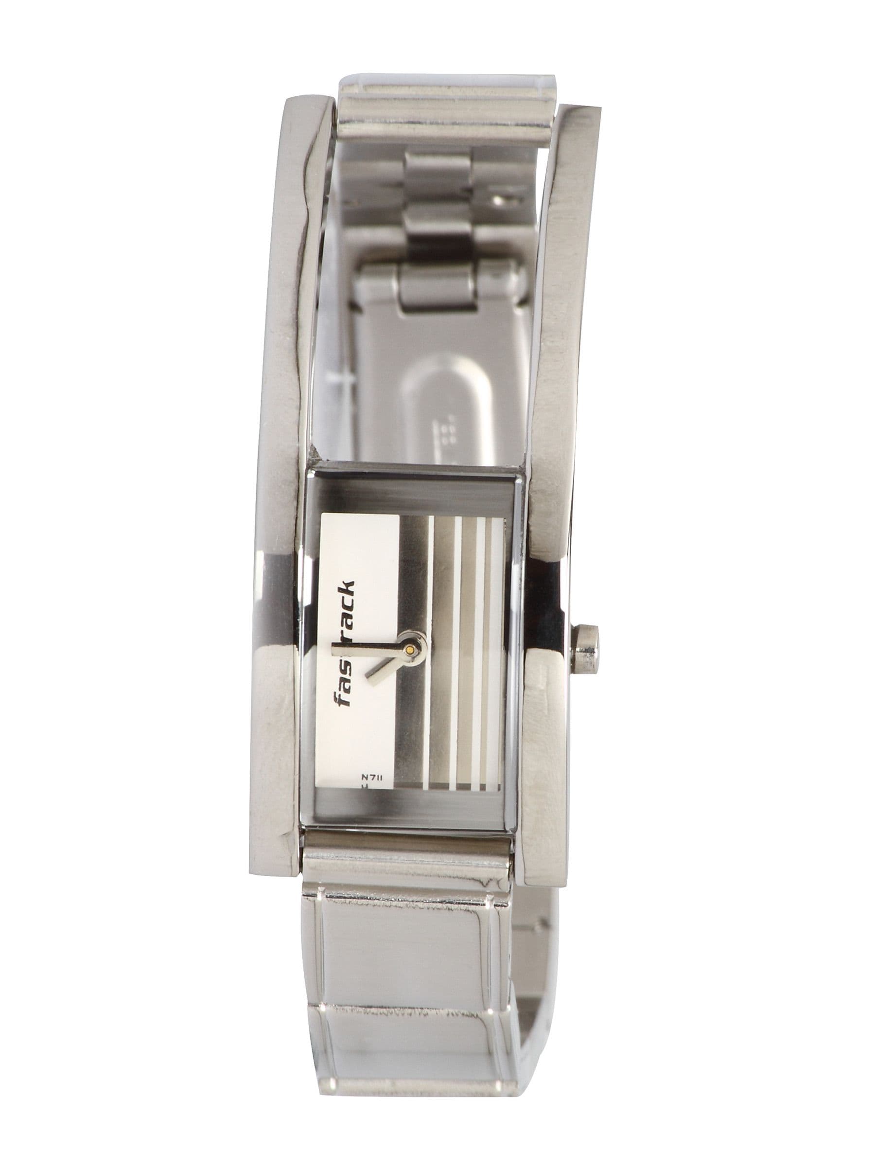 Fastrack Women Core Analog Steel White Watch