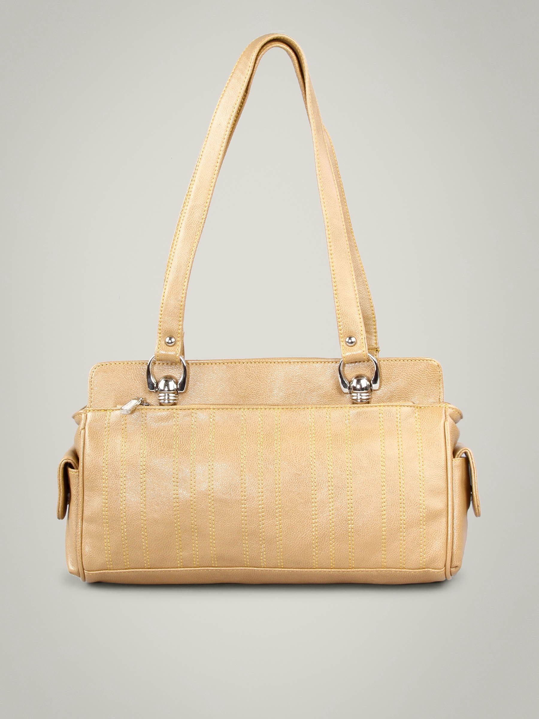 Murcia Brown Solid Shoulder Bag