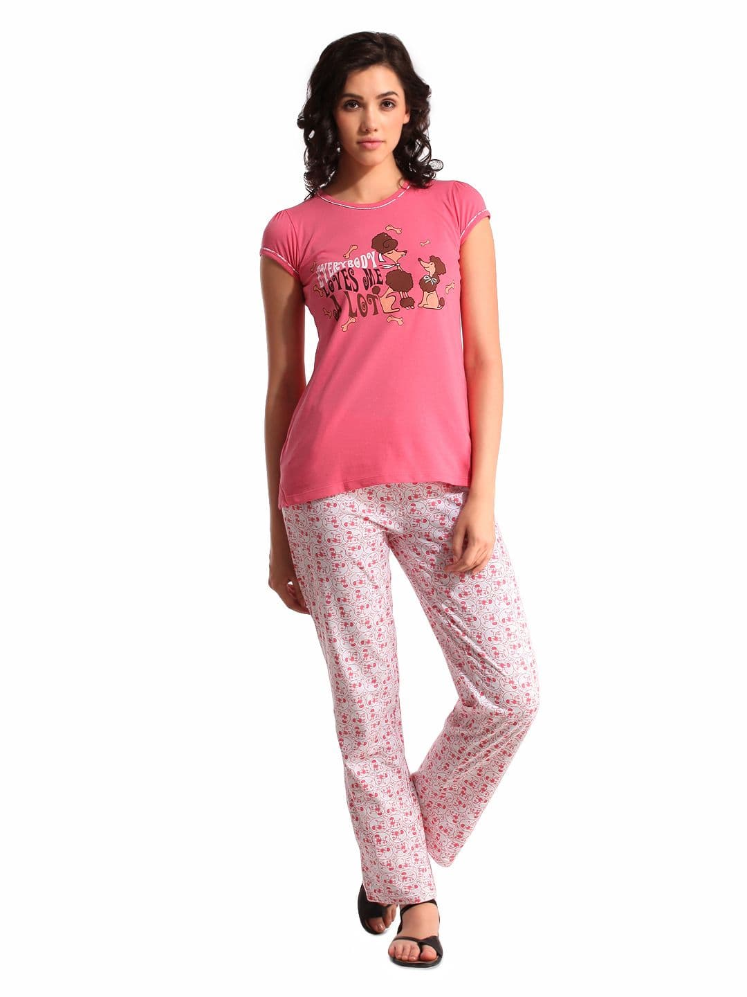 SDL by Sweet Dreams Women Pink Night suits