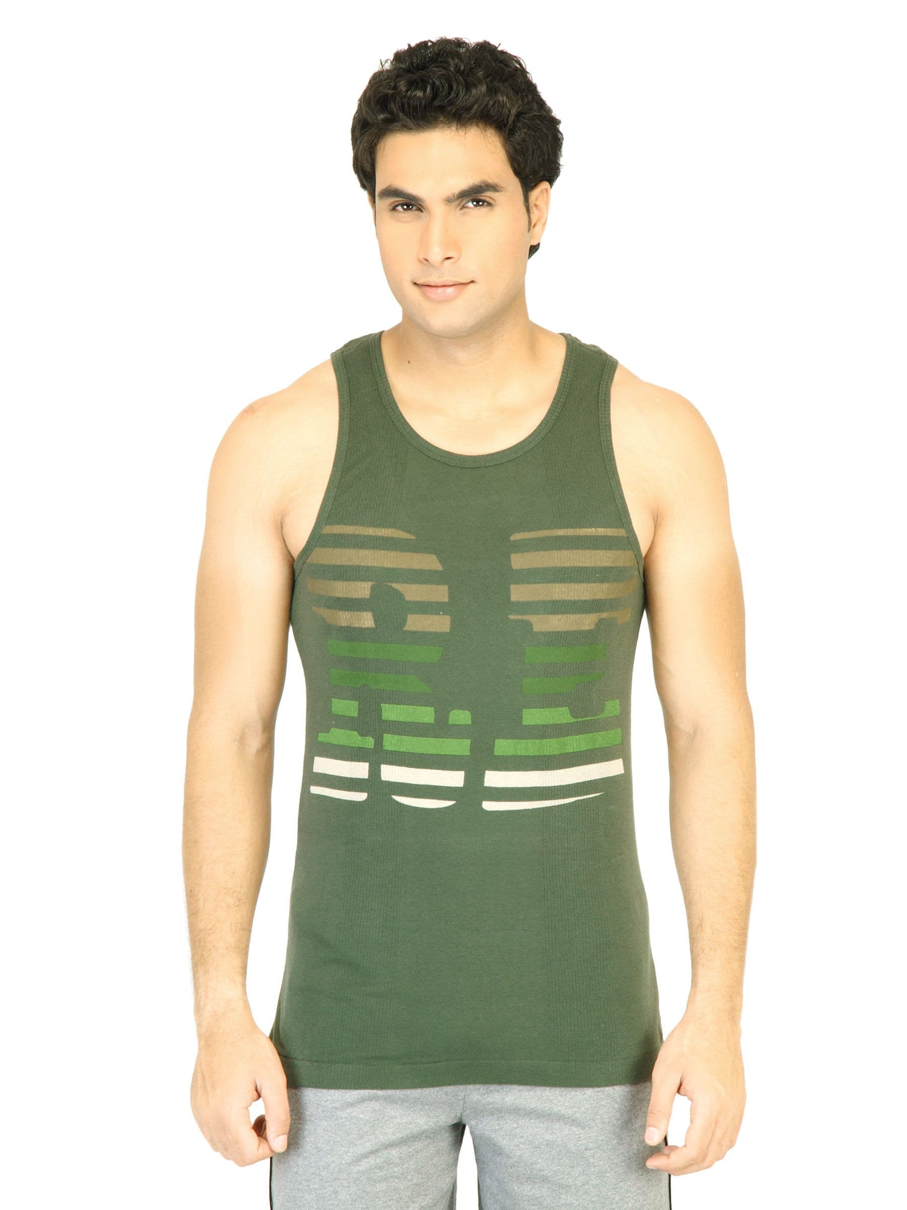 Facit Men Smart Olive Innerwear Vest