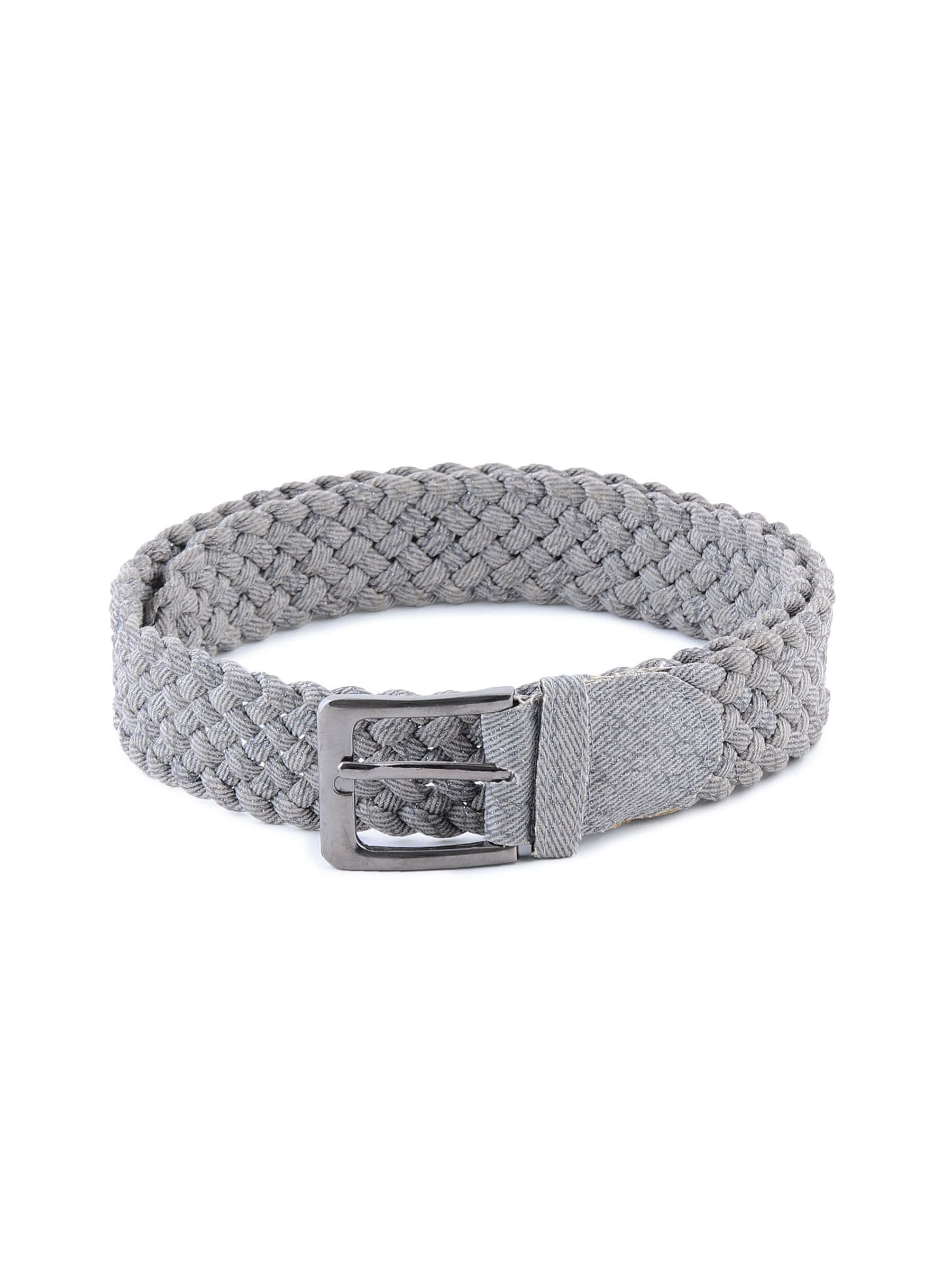 Lino Perros Women Weaved  Grey Belt
