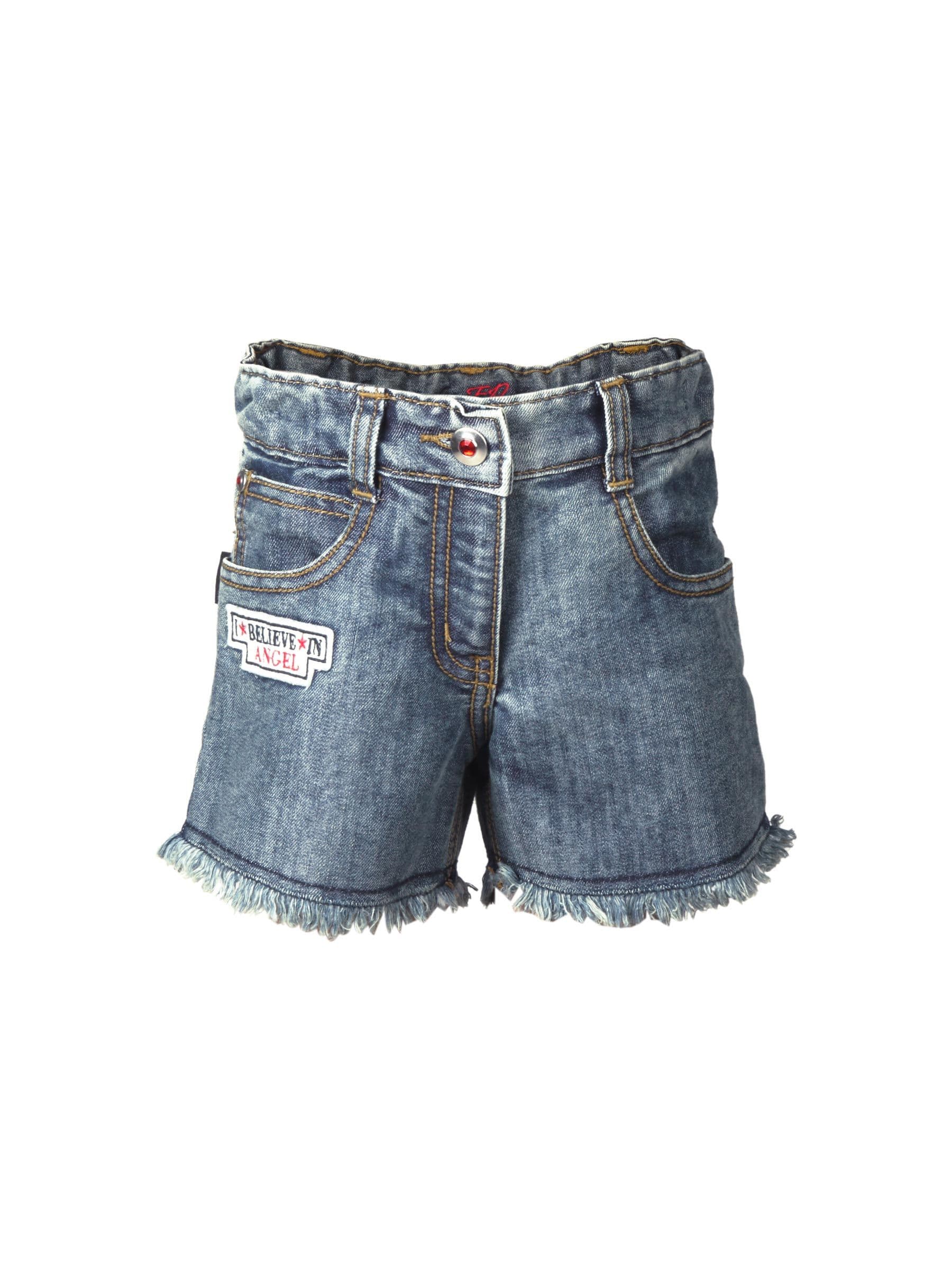 Doodle Girls Washed Blue Shorts