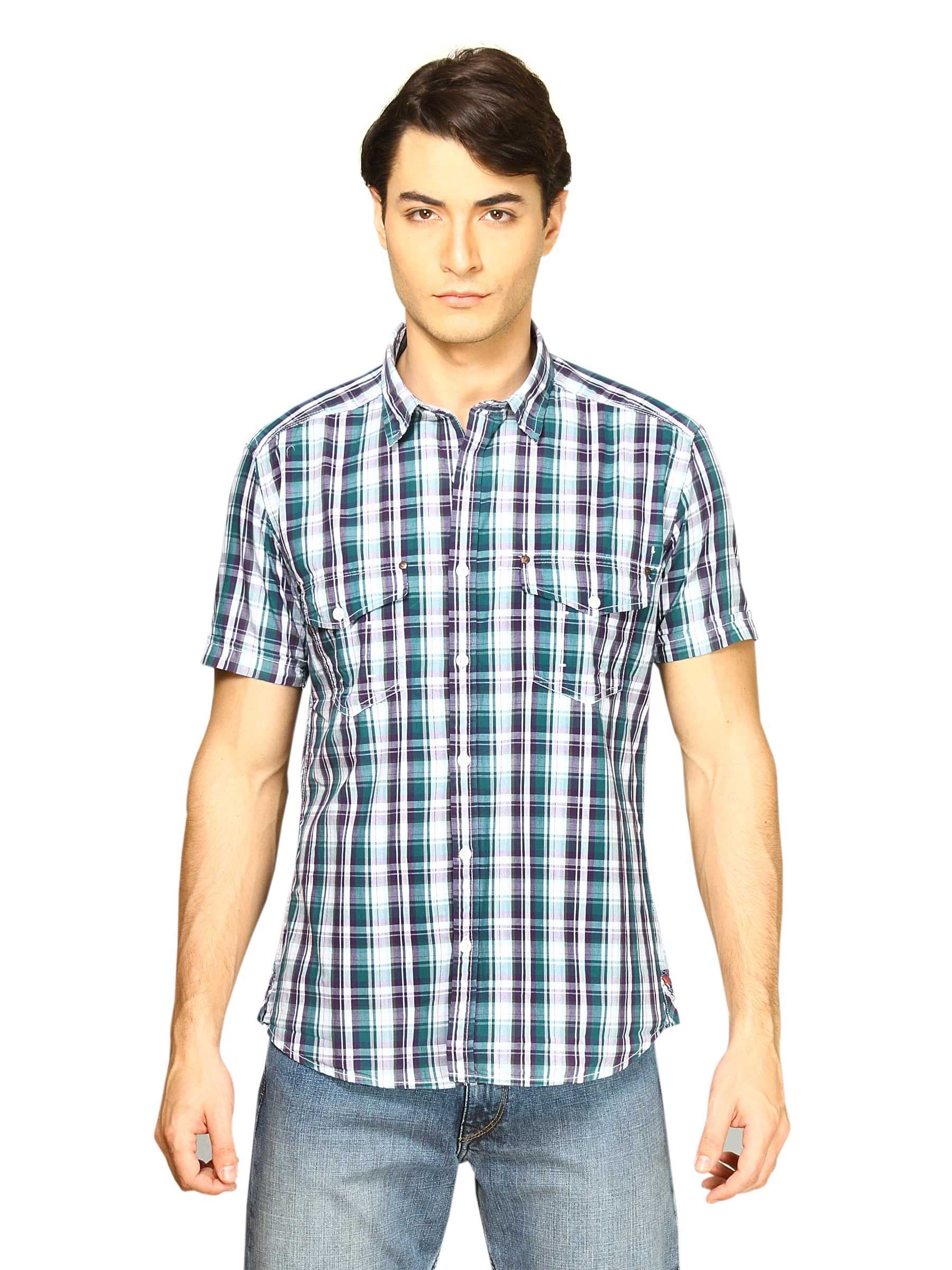Scullers Men Scul Green Purple Shirt