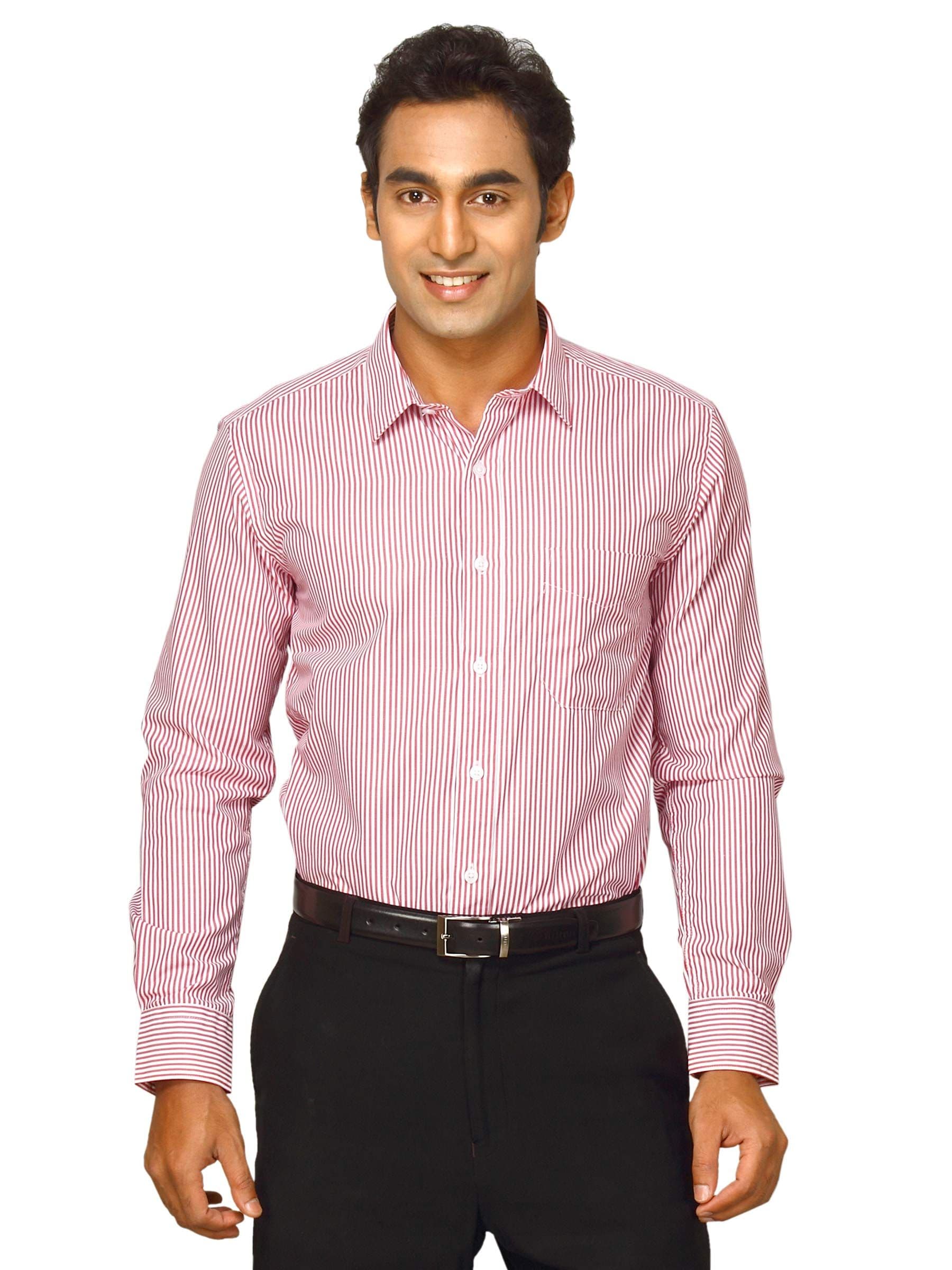 Mark Taylor Men Solid White Shirts