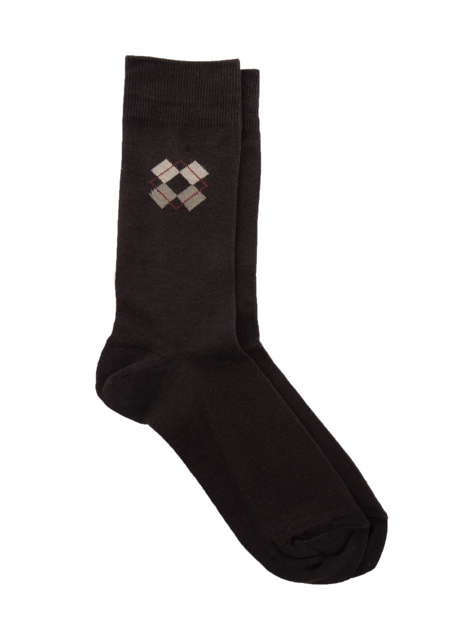 Reid & Taylor Men Solid Brown Socks