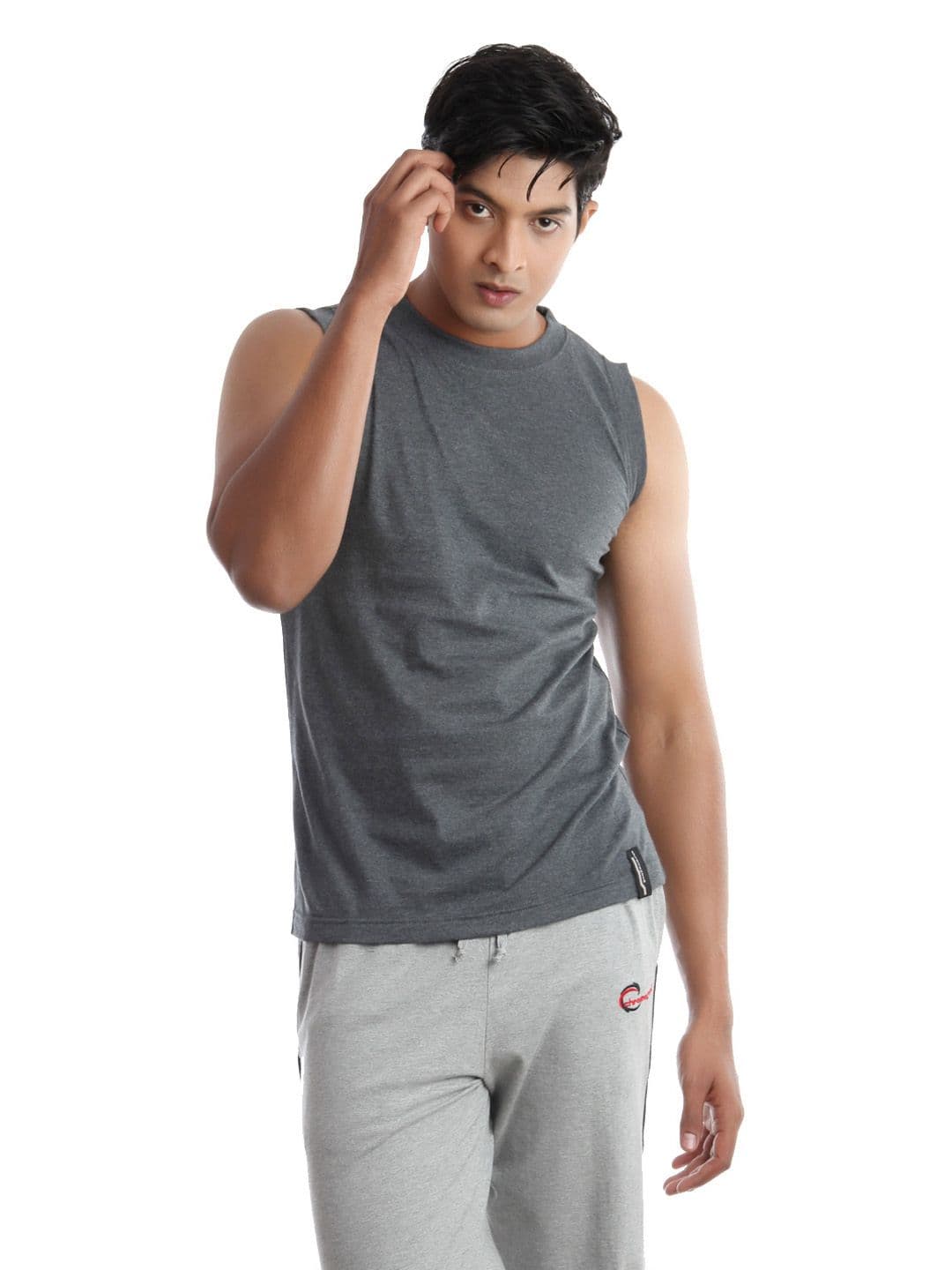 Chromozome Men Grey Innerwear Vest