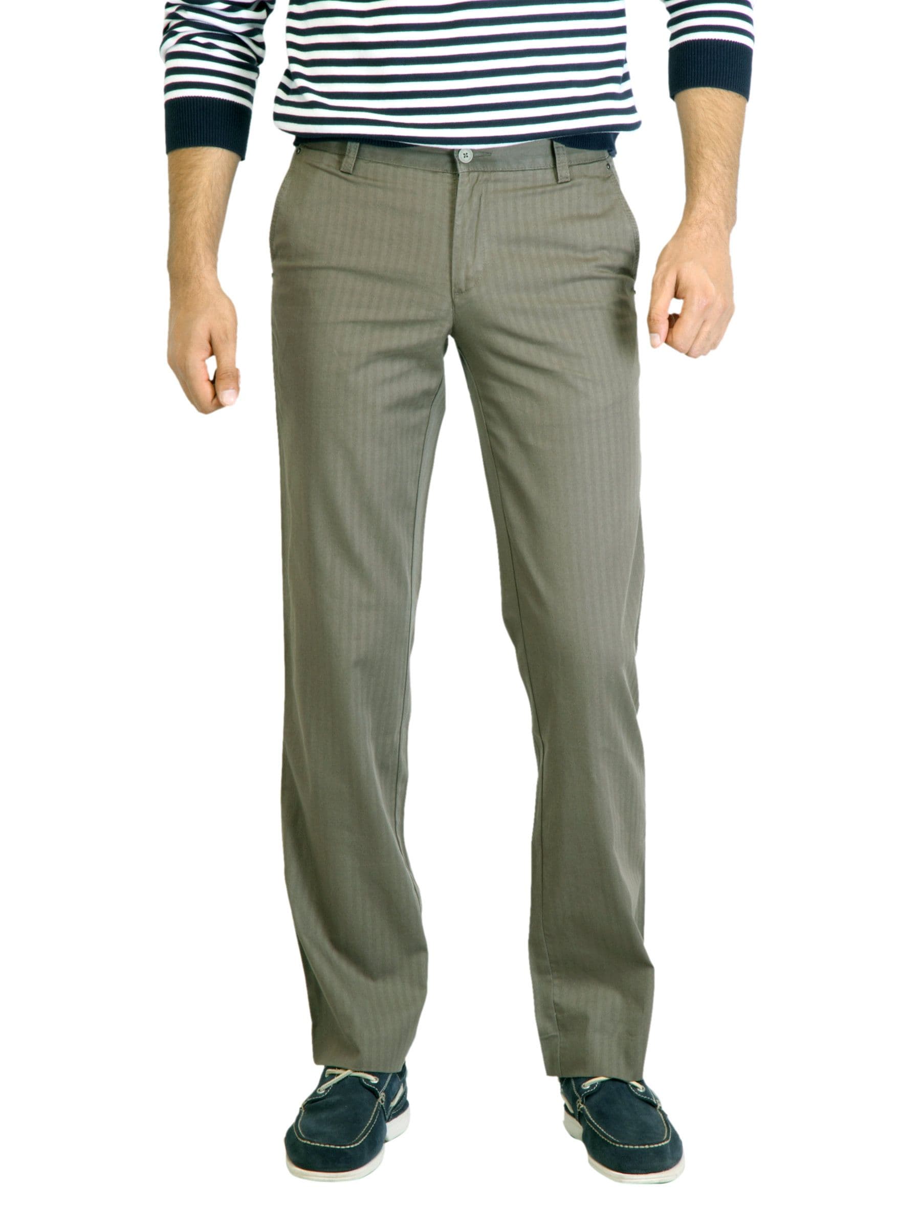 Turtle Men Solid Khakhi Trouser