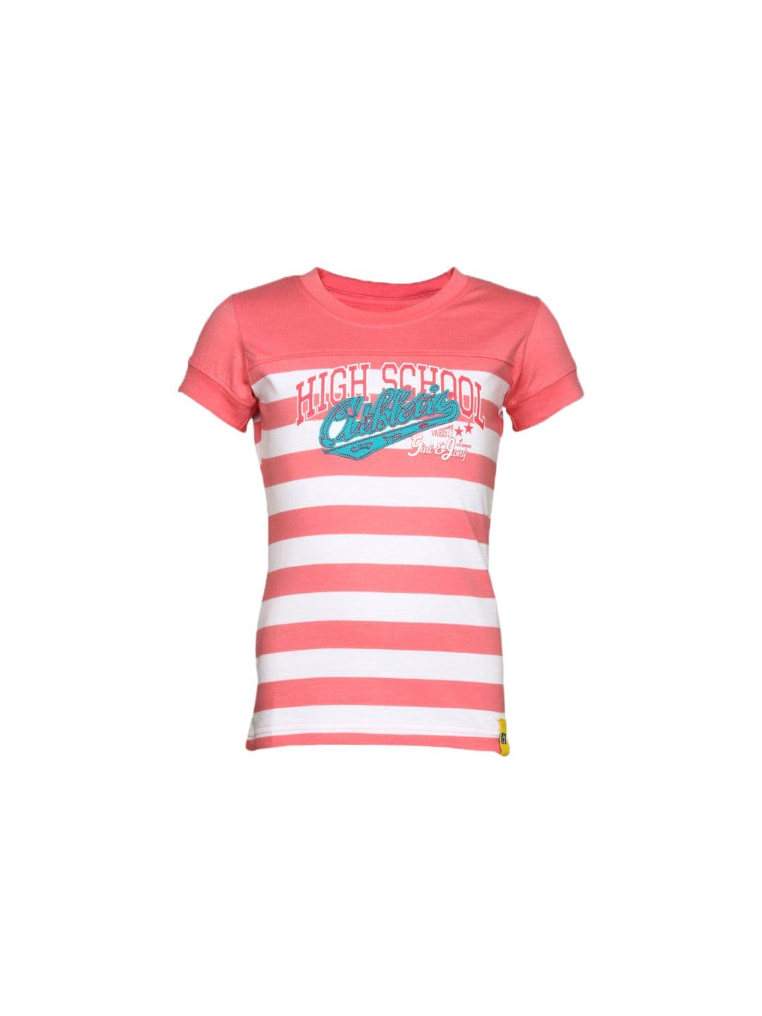 Gini and Jony Girl's Gloria White Peach Kidswear