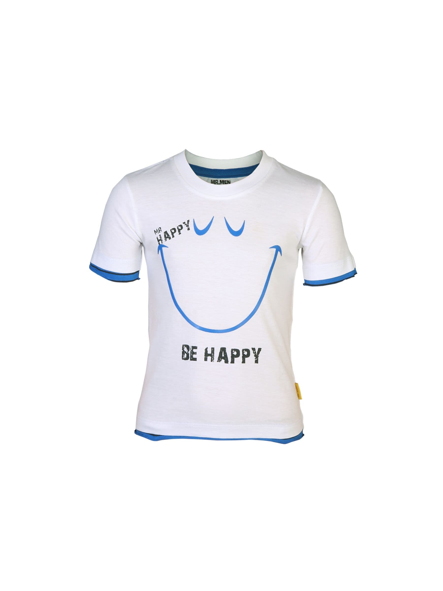 Mr.Men Boys Mr. Happy White T-shirt