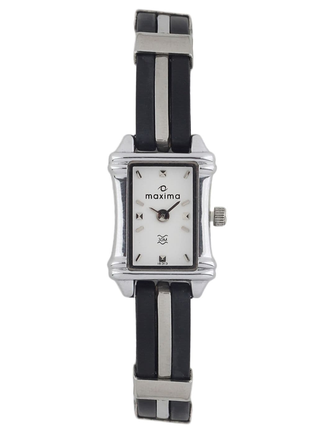 Maxima Women White Dial Watch