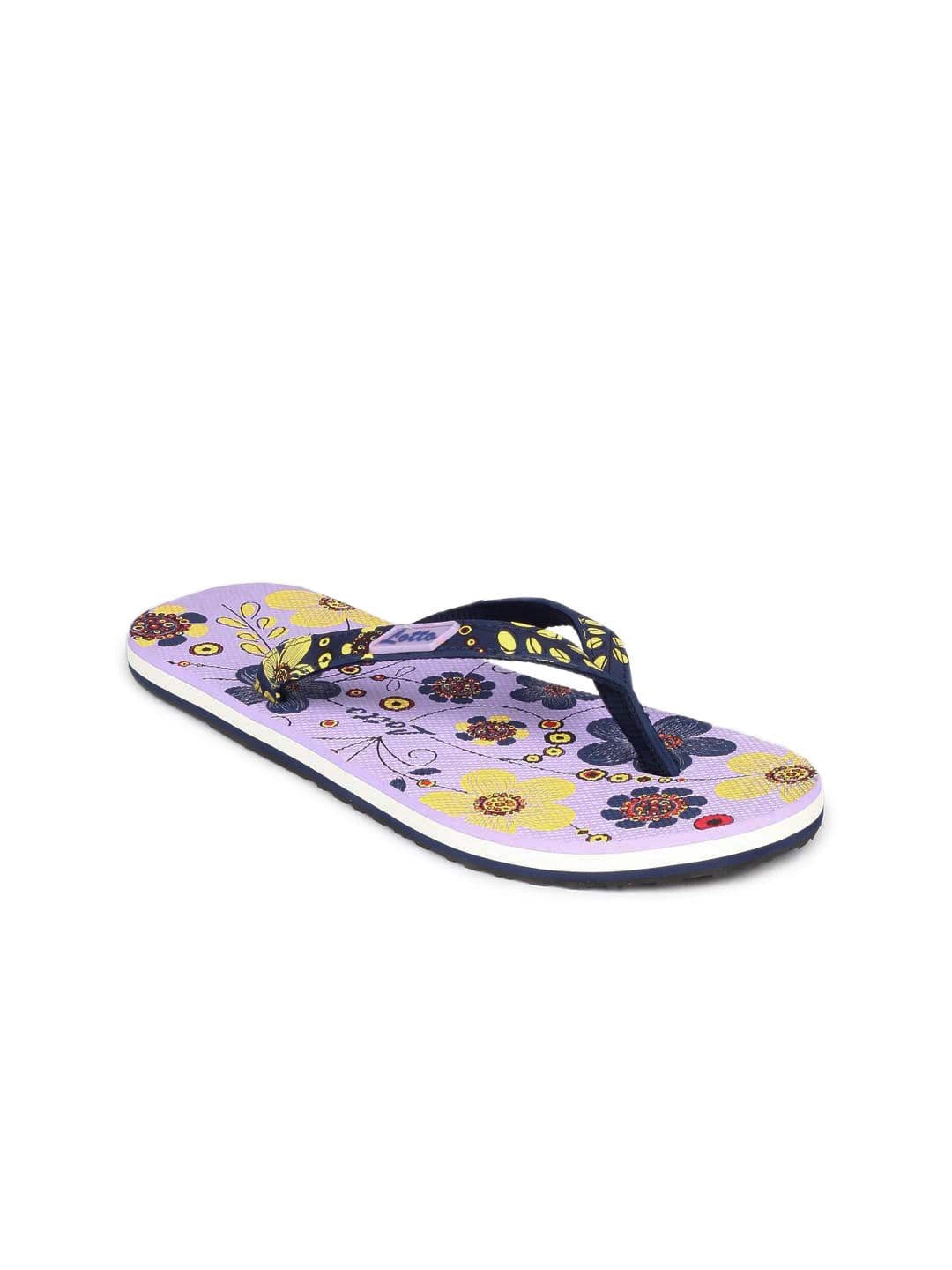Lotto Women Lavender Blossom Flip Flops