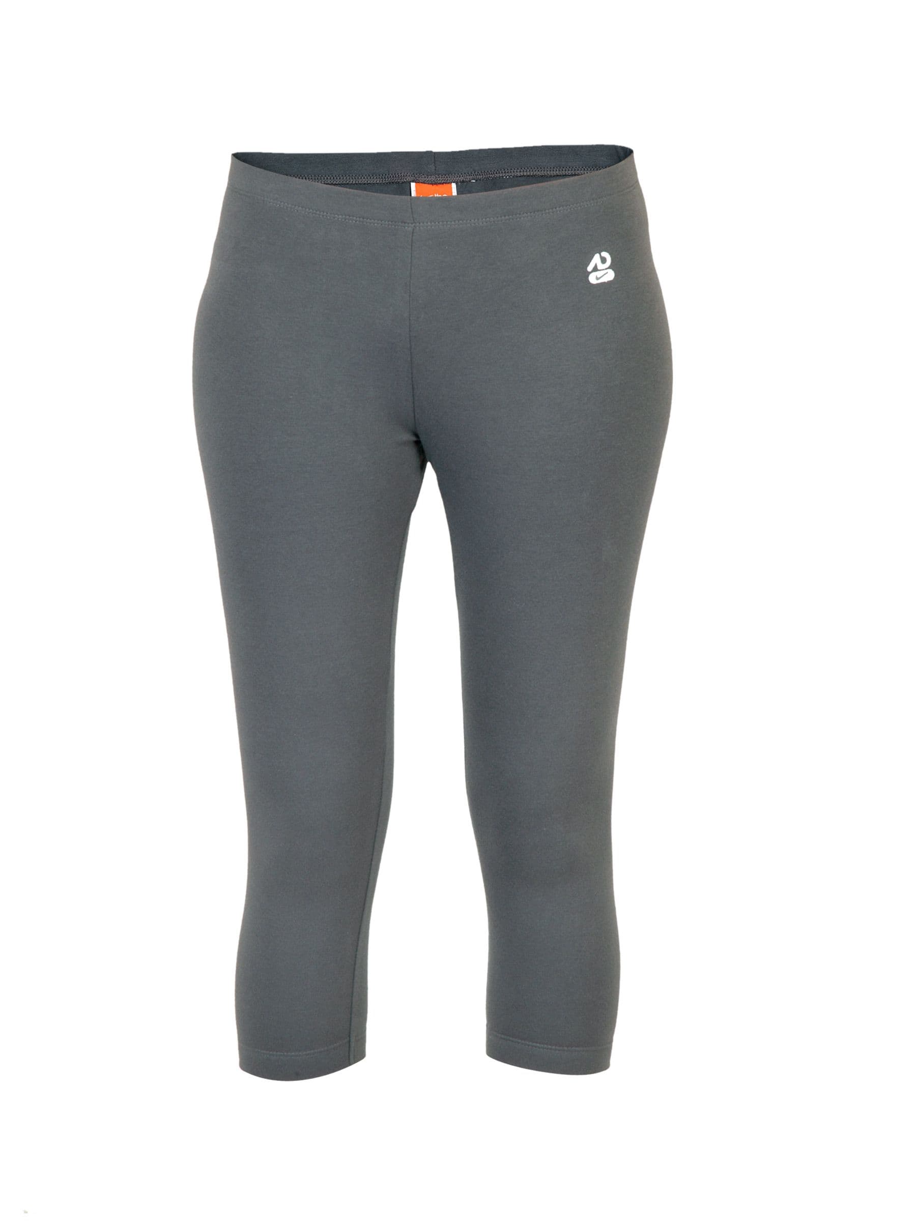 Nike Women Solid Grey Capris