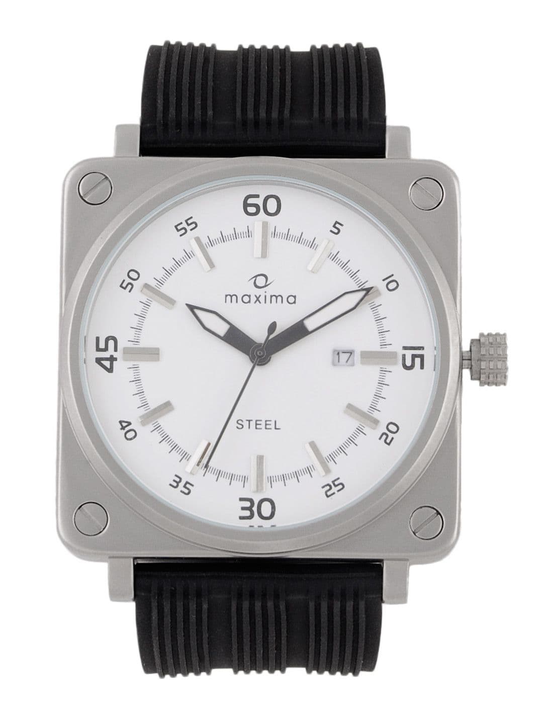 Maxima Men White Dial Watch