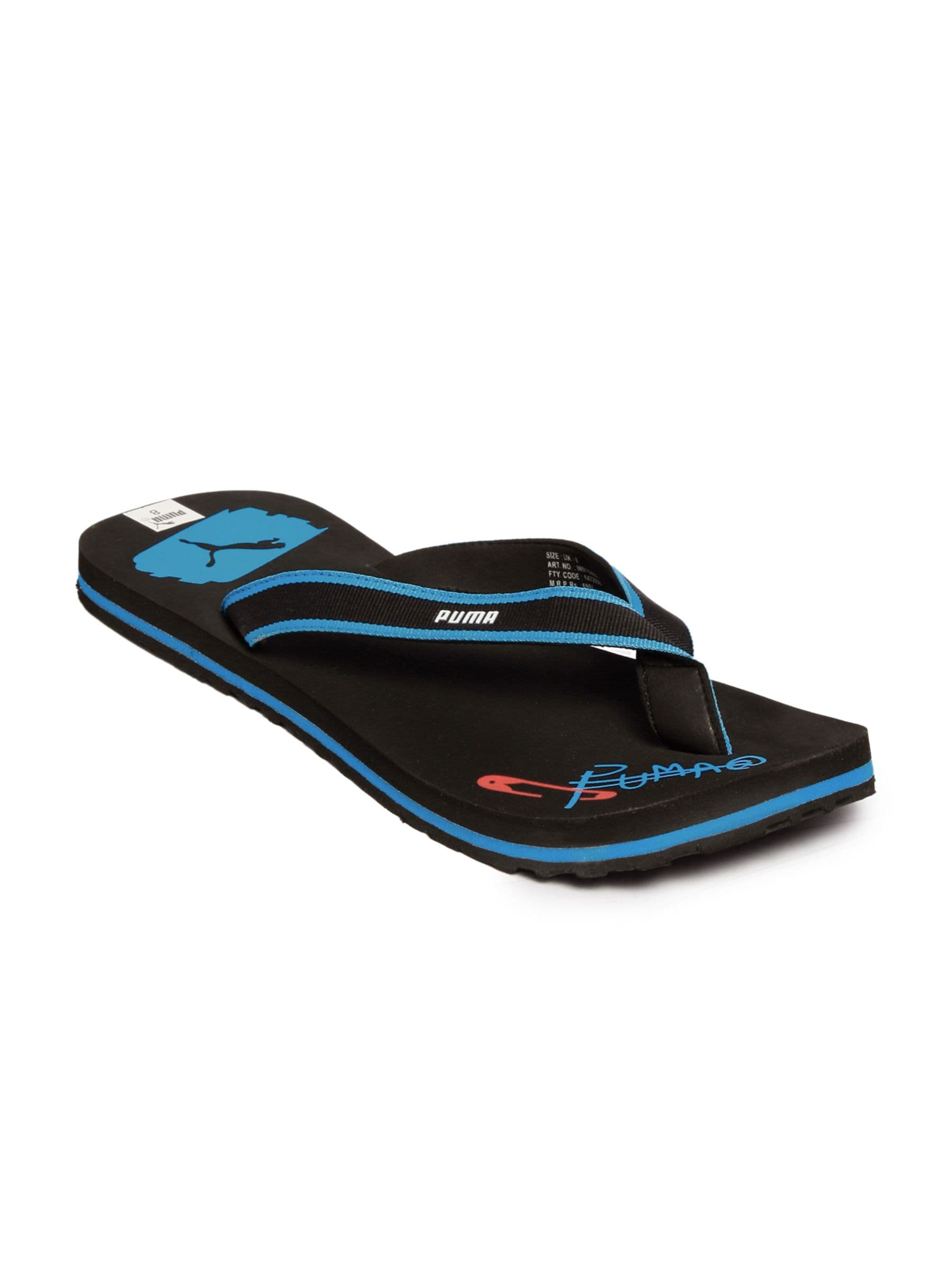 Puma Men Pop Art Black Flip Flops