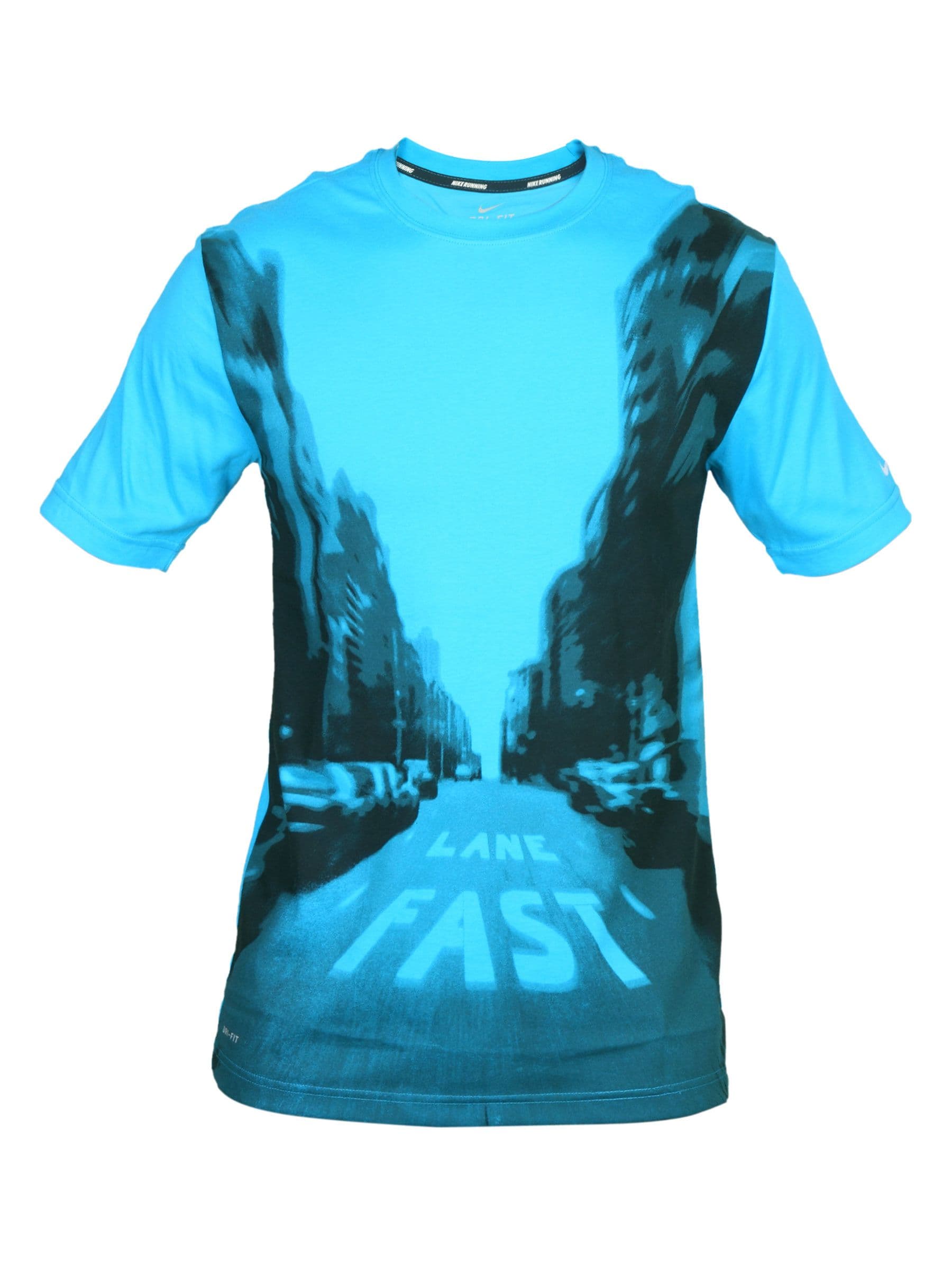 Nike Men's Cruiser Run The City Blue T-shirt