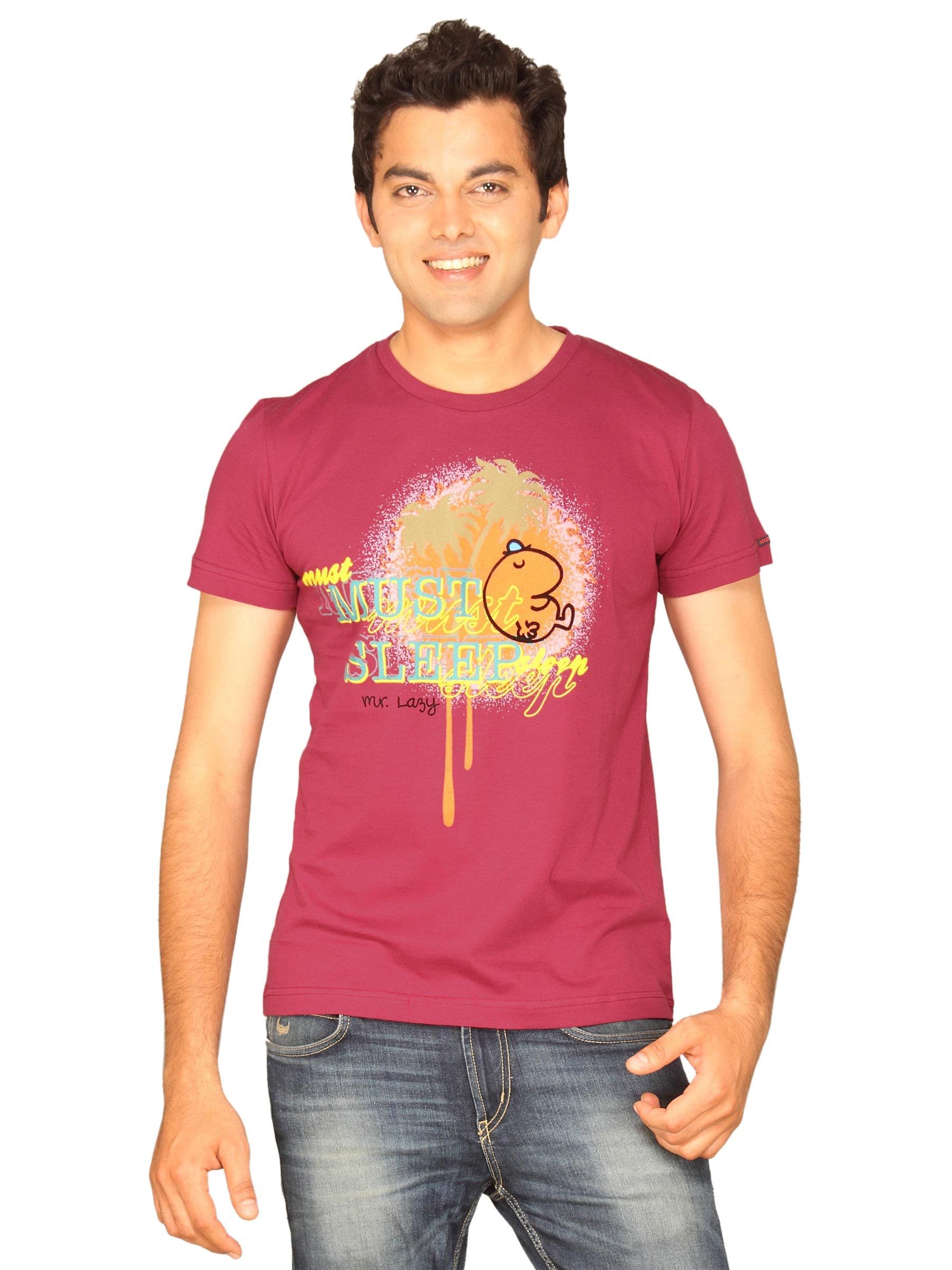 Mr.Men Men's Must Sleep Mulberry T-shirt