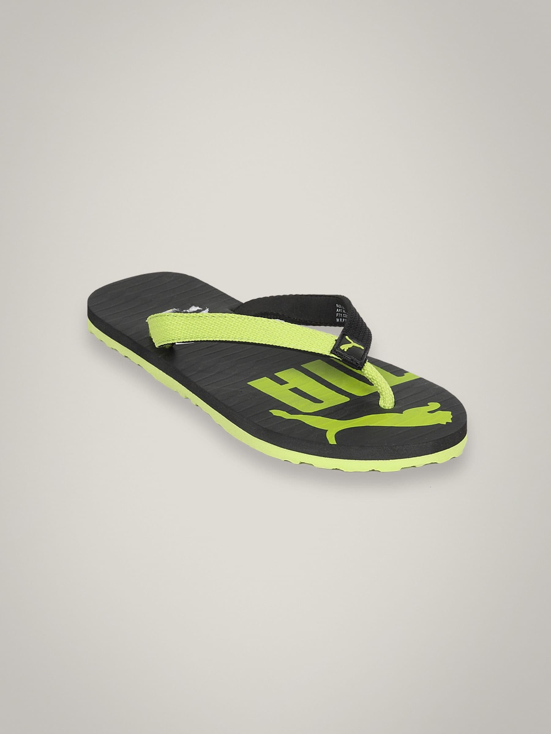 Puma Unisex Miami II Black Green Flip Flop