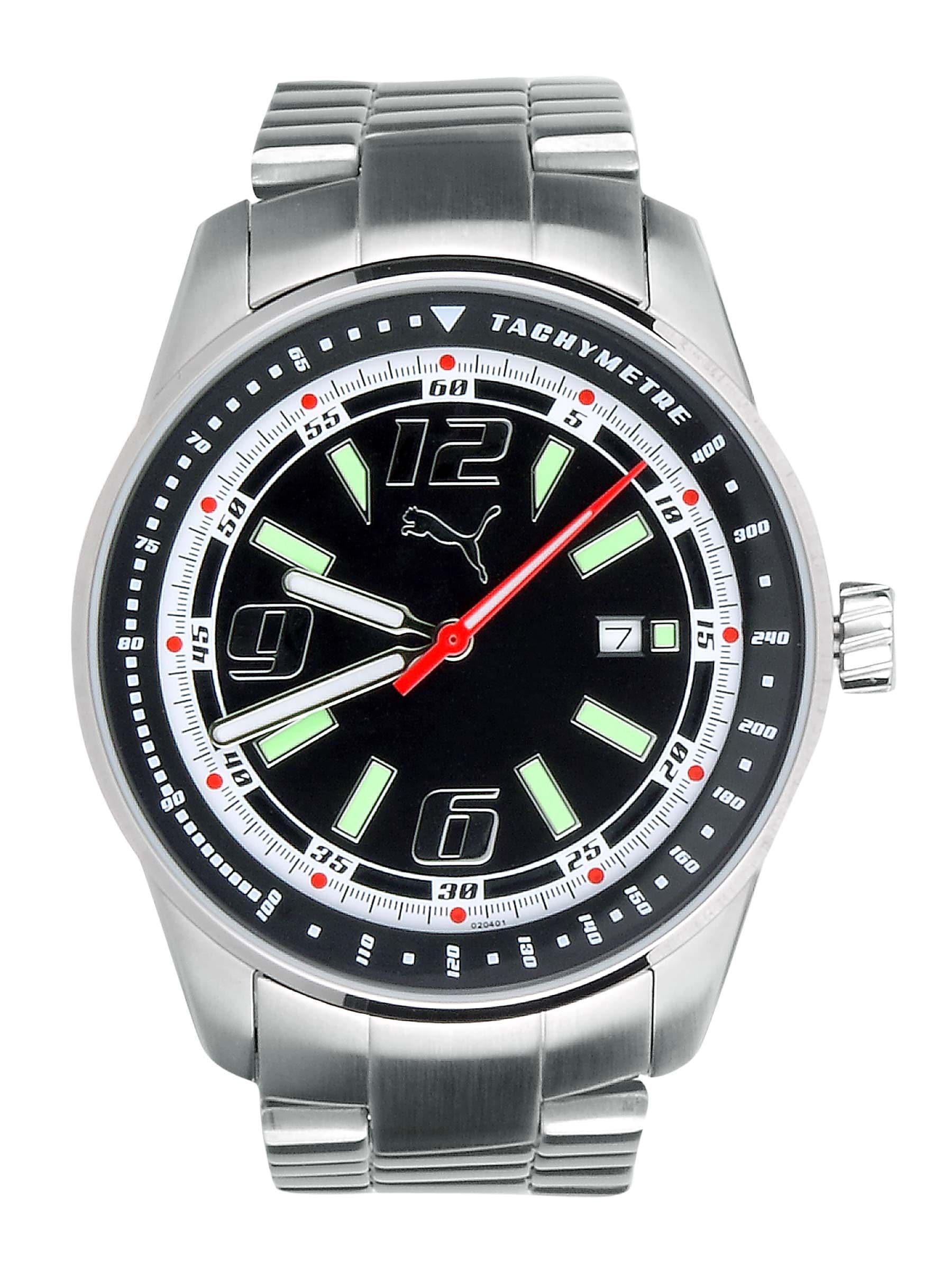 Puma Men Race Luminous 3HD Black Dial Watch