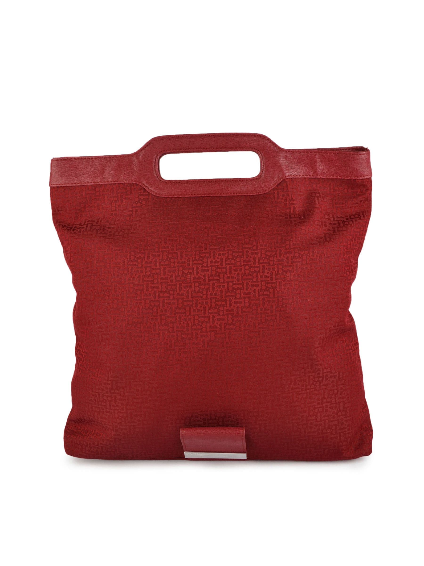 United Colors of Benetton Women Solid Maroon Handbags