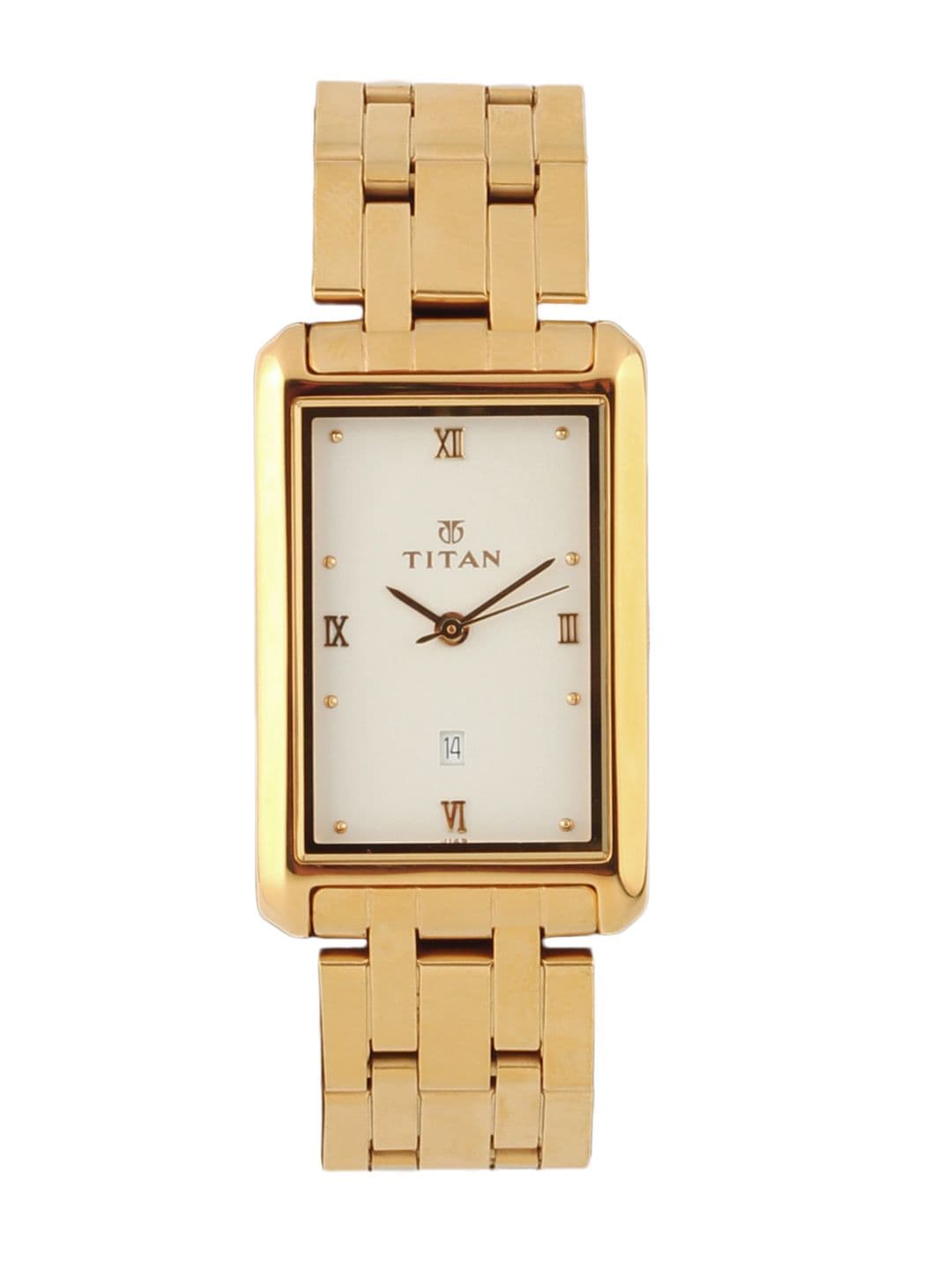 Titan Men White Dial Watch
