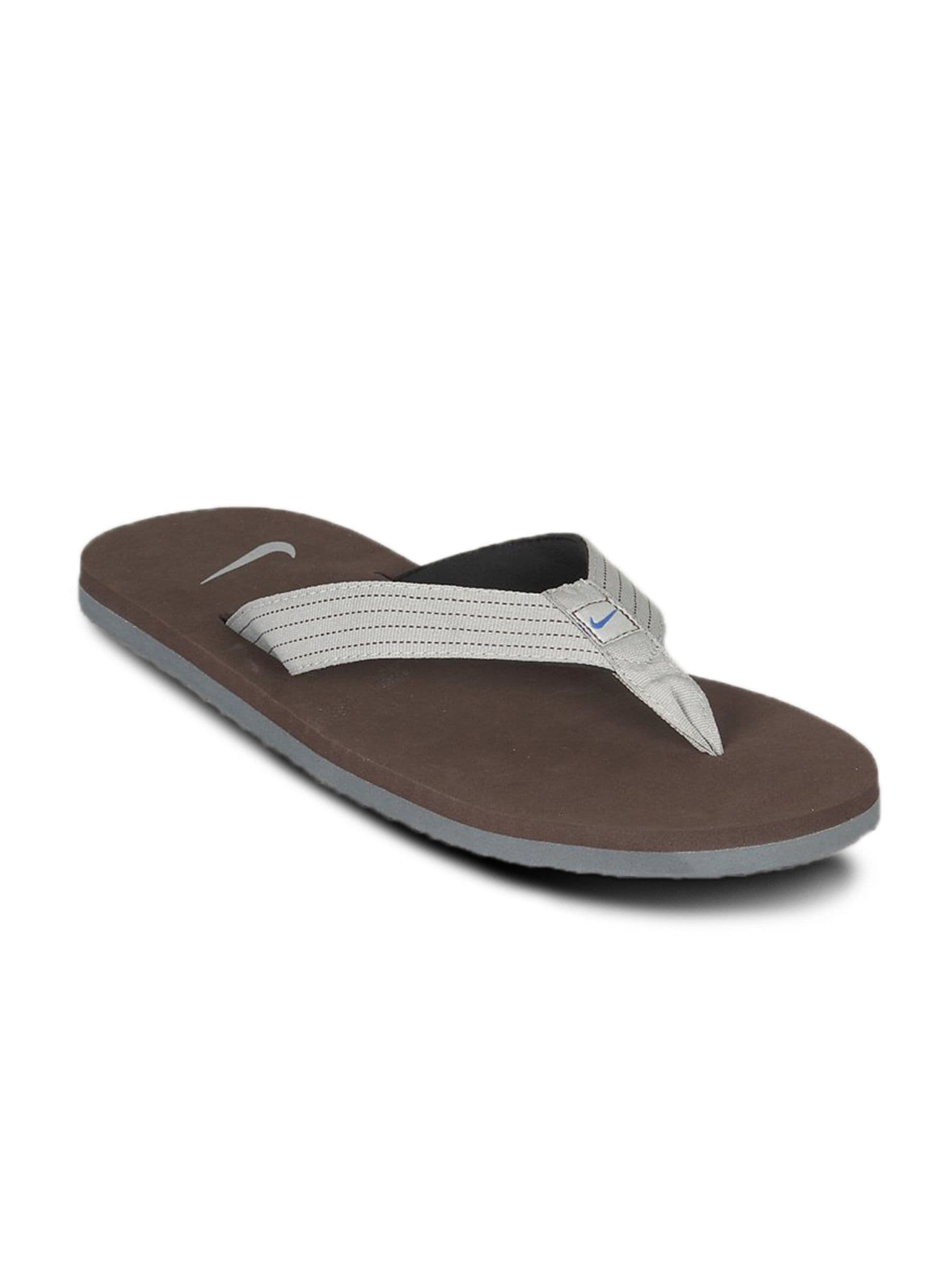 Nike Men's Splash Thong Brown Grey Flip Flop