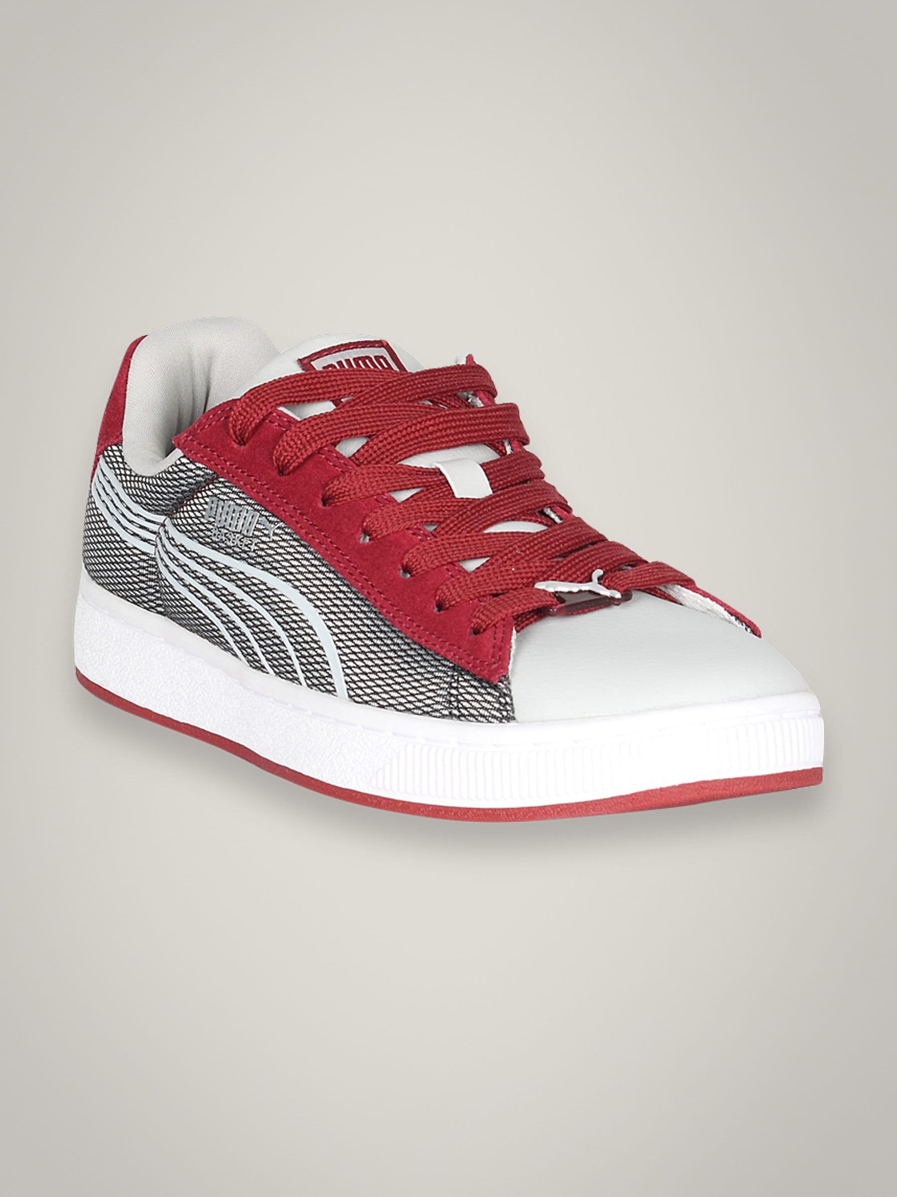 Puma Men's Basket Team Mesh Grey Shoe