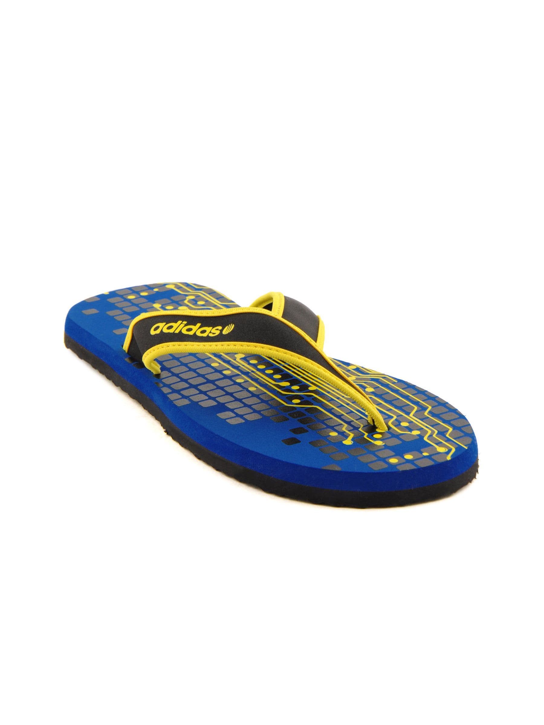 ADIDAS Men Plugged IN Blue Flip Flops