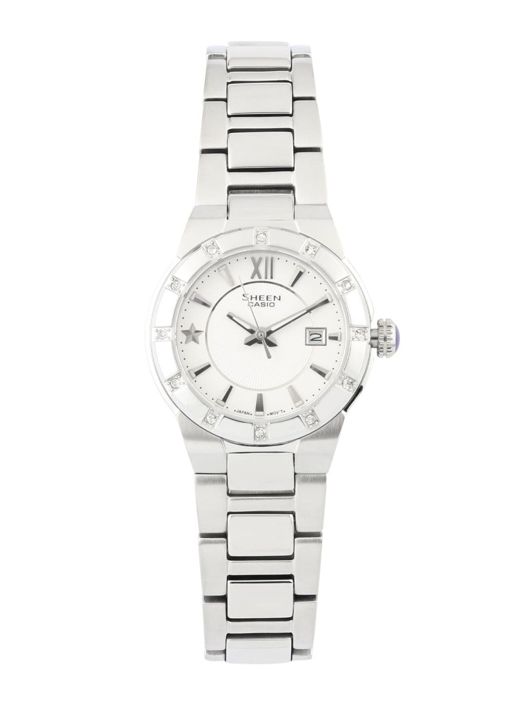 CASIO Sheen Women White Dial Watch SX035 SHE-4500D-7ADR