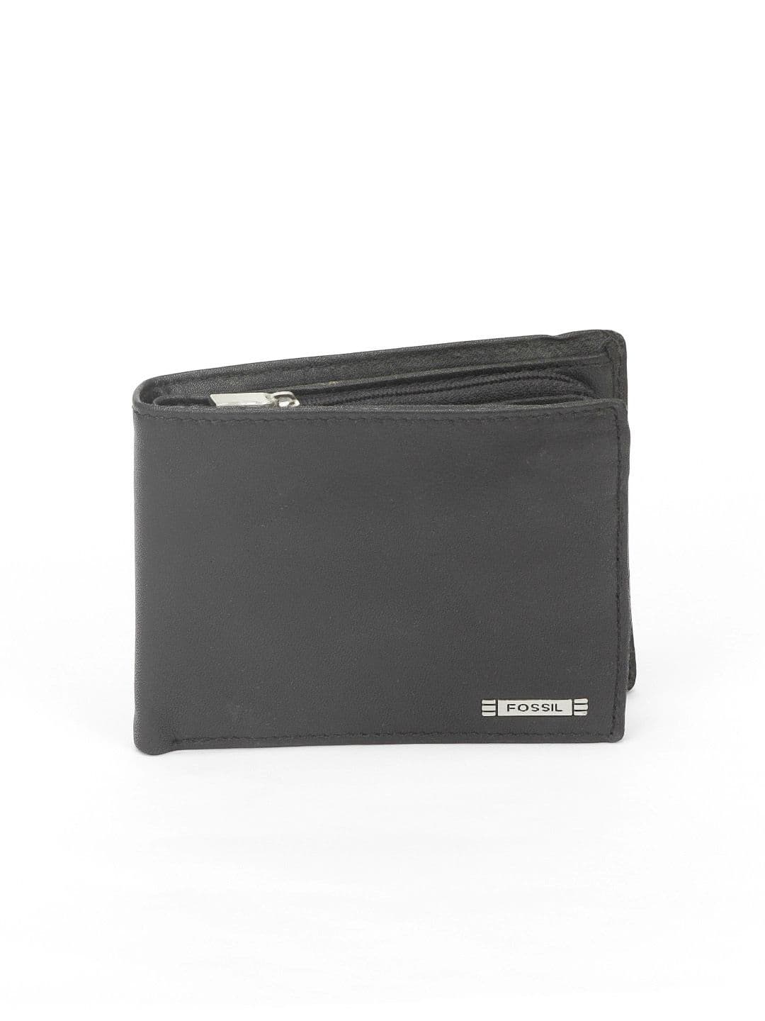 Fossil Men Black Evans Wallet