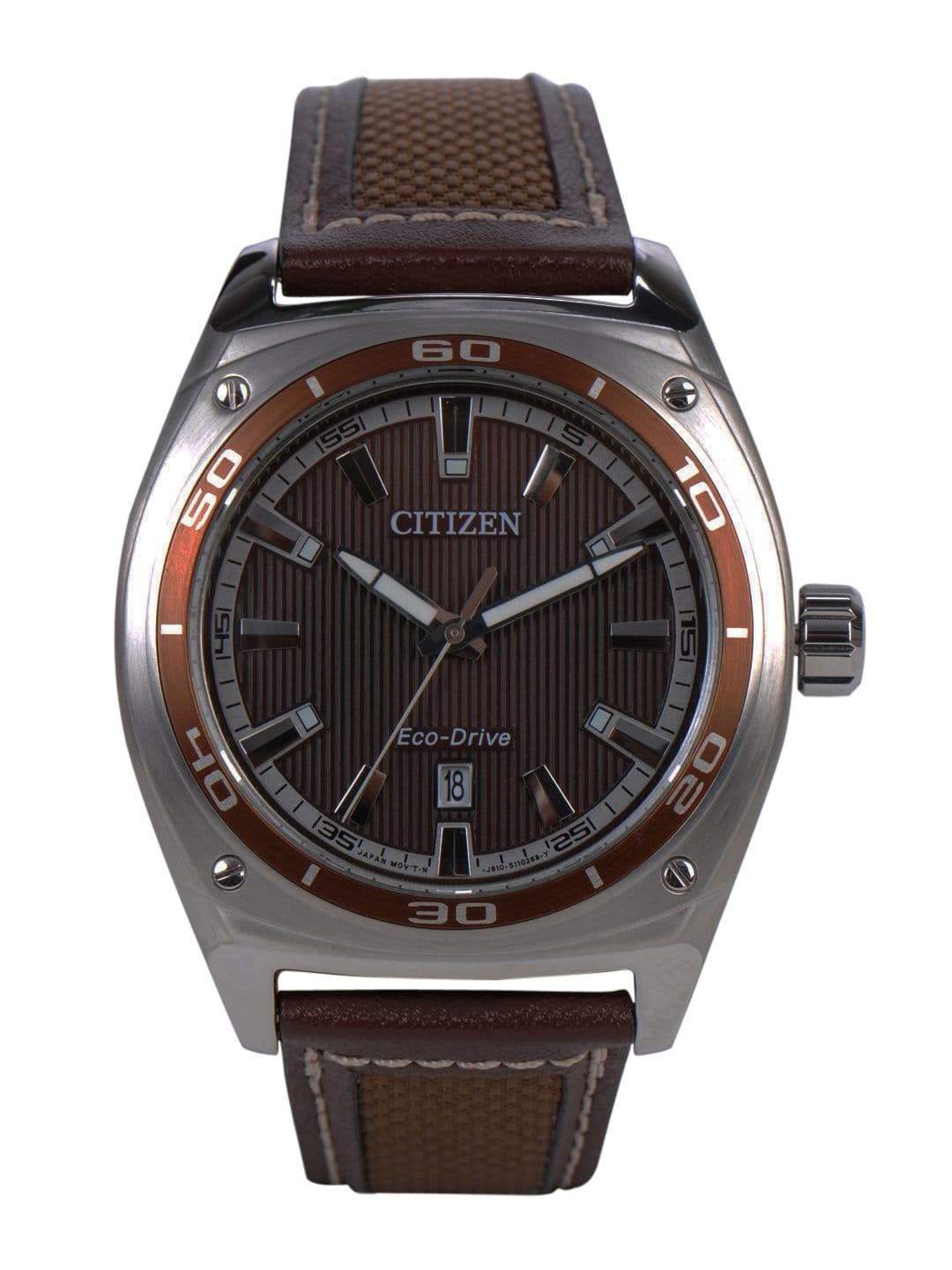Citizen Men Brown Dial Eco-Drive Watch AW1051-09W